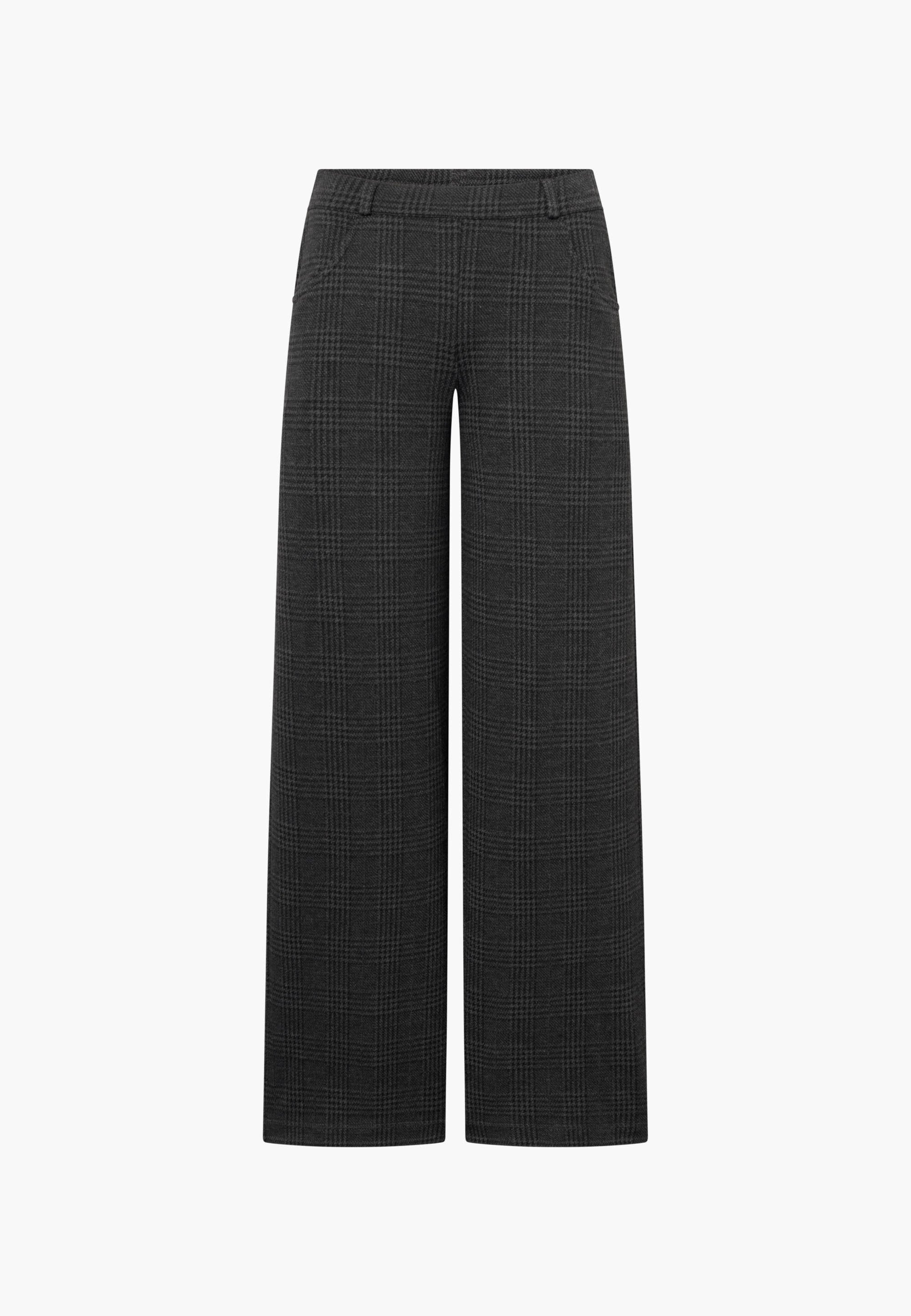 LAURIE womens vegan Pants Loose Donna Anthracite Check