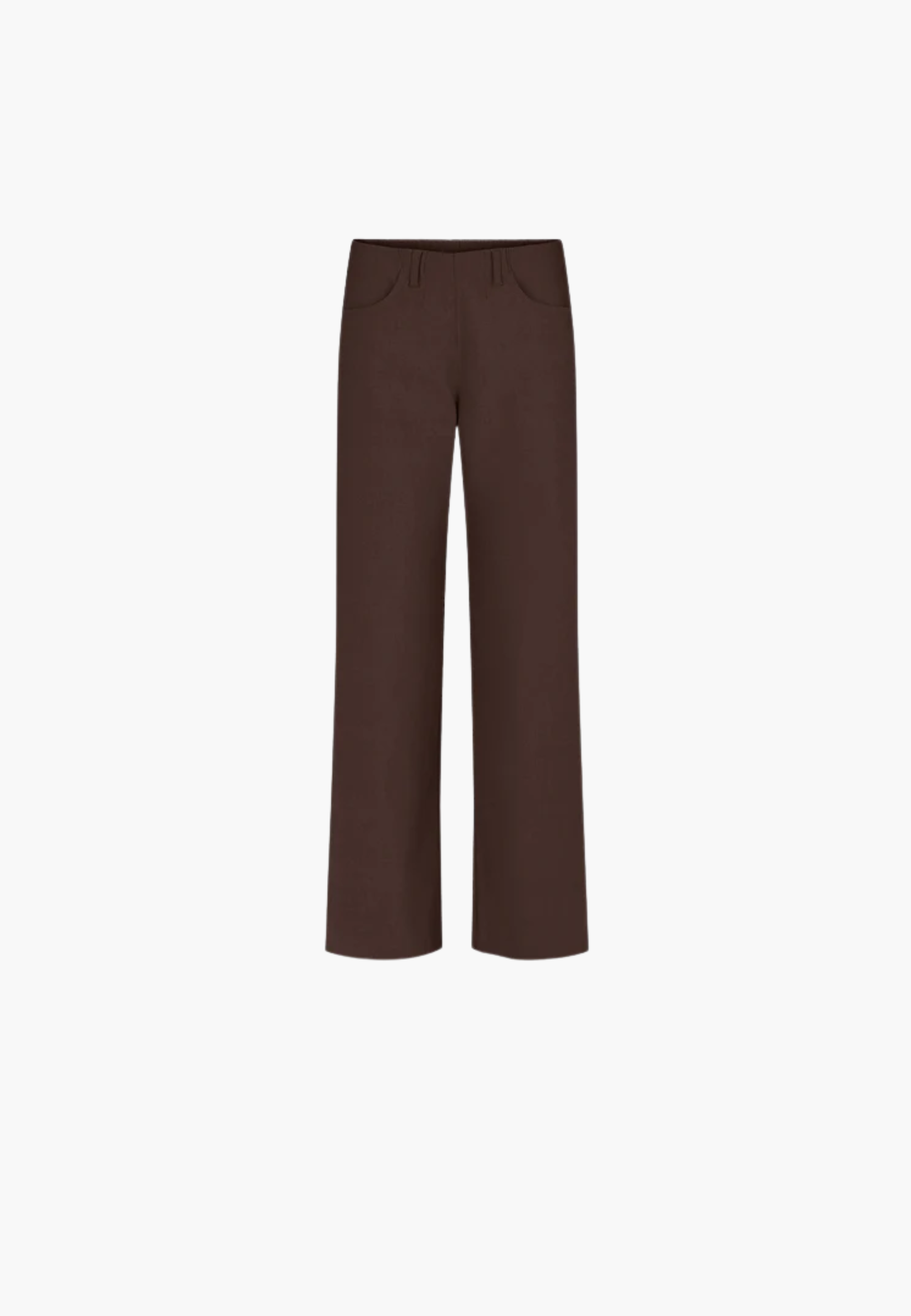 LAURIE womens vegan Pants Donna Loose Medium Length Brown