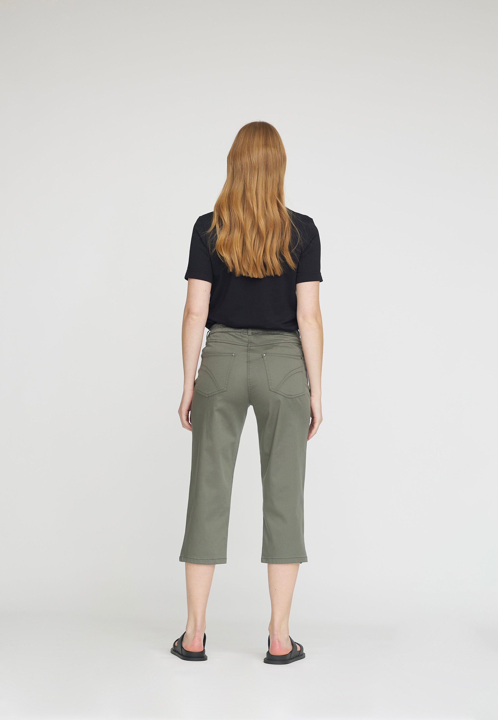 LAURIE womens vegan Pants Capri Hannah Regular Dark Shadow