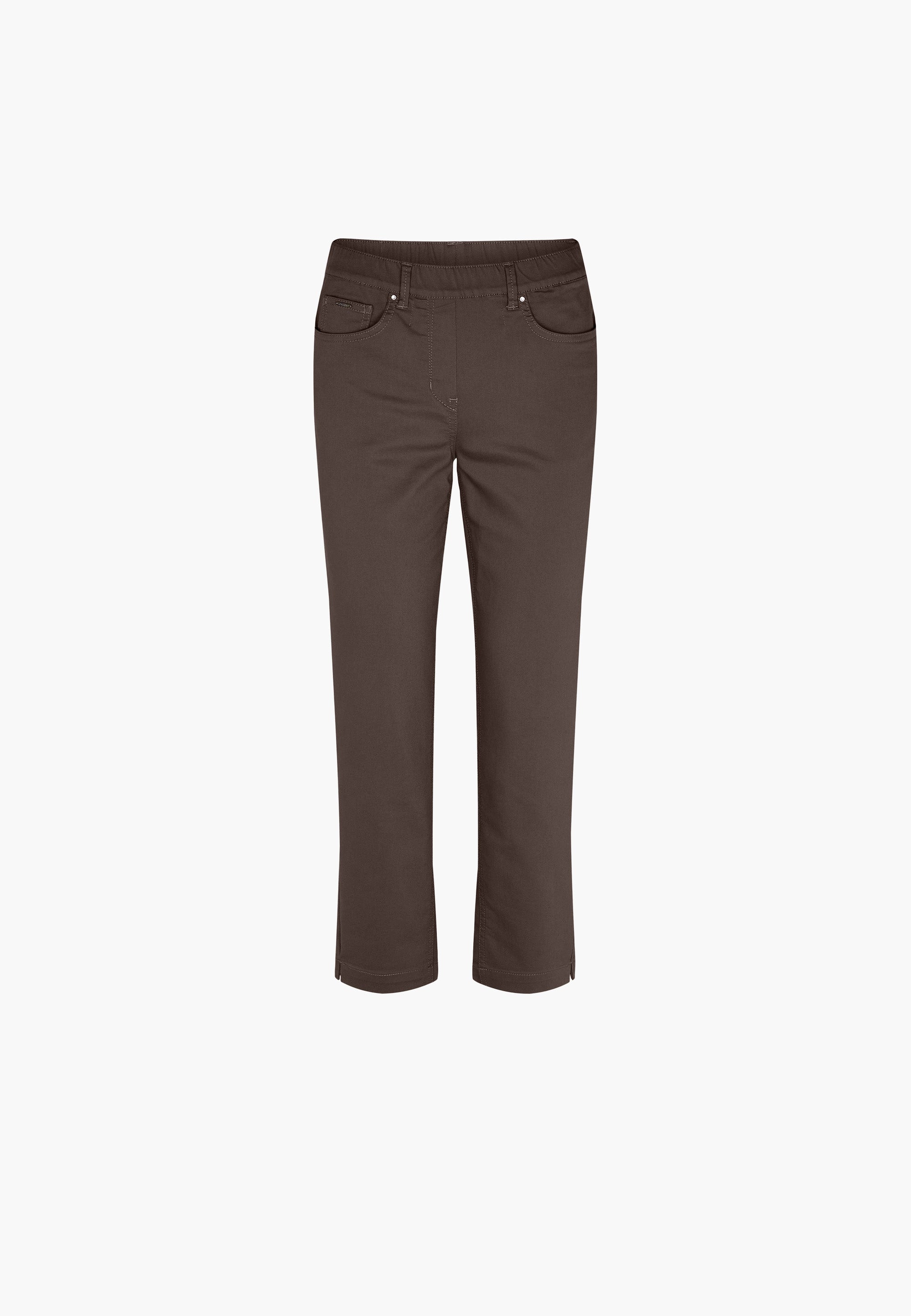 LAURIE womens vegan Pants Hannah Regular Extra Short Length Brown