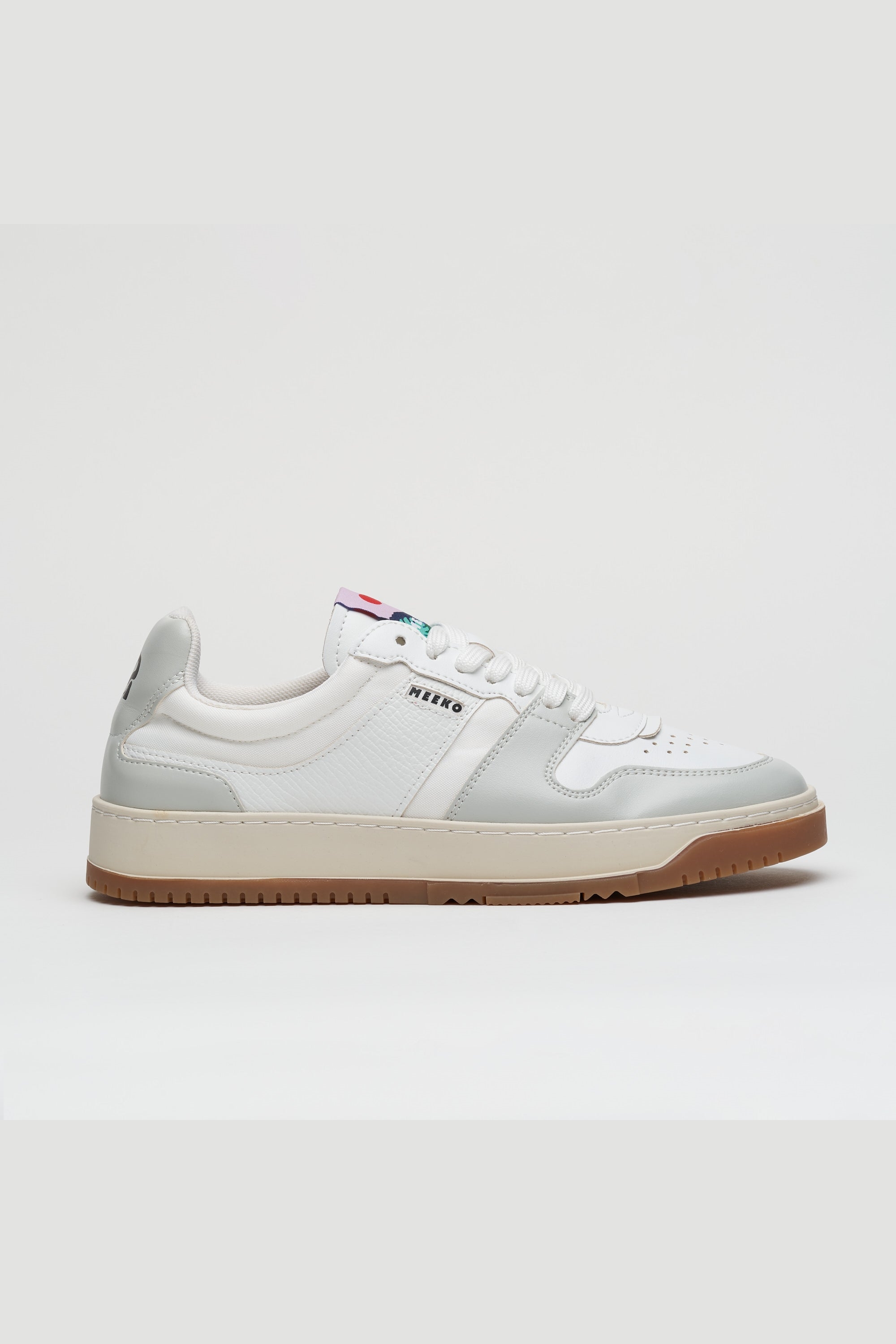 MEEKO Herren vegan Sneaker Kiboko Weiß