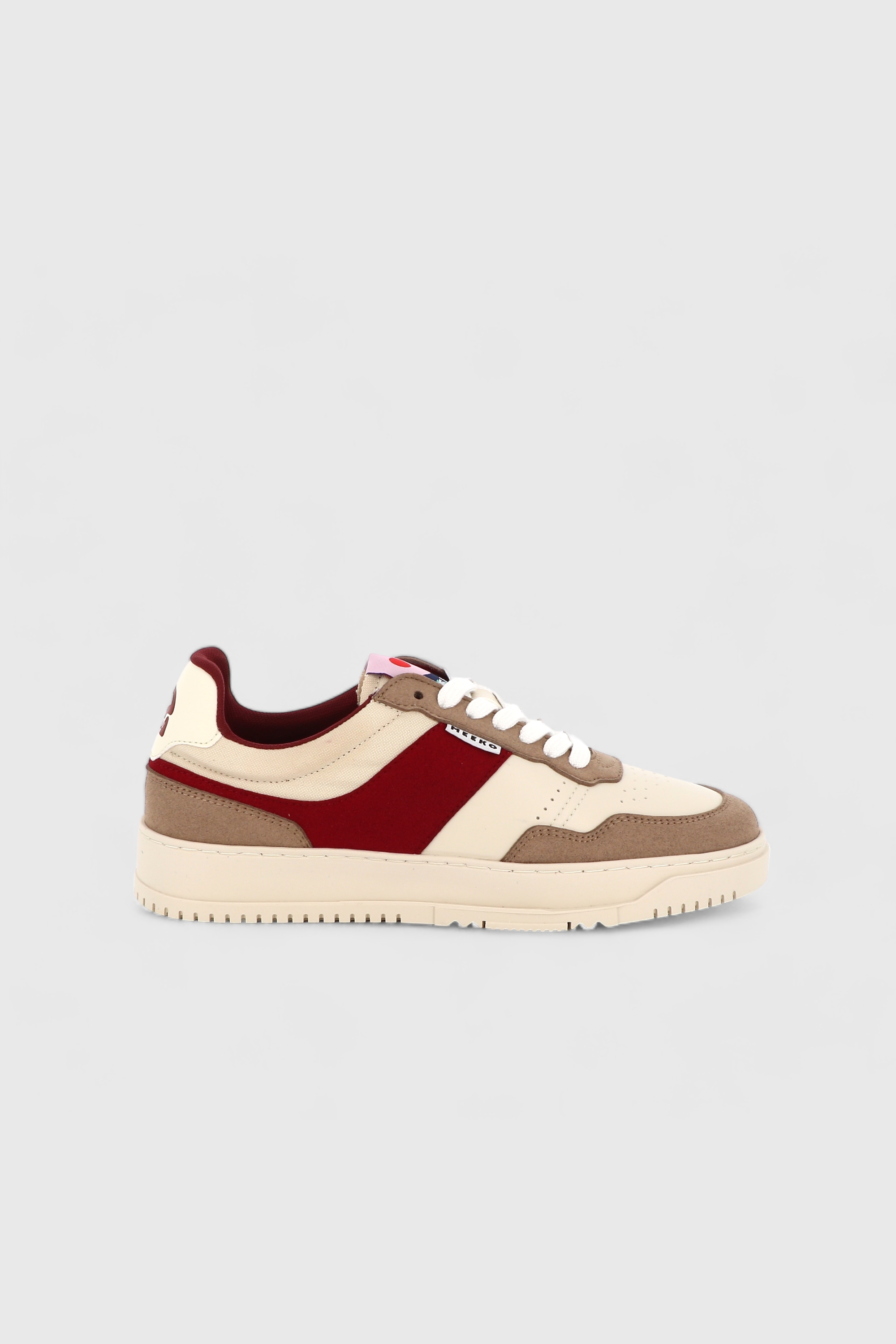 Image of MEEKO mannen vegan Sneakers Kiboko Cordura Rabarber Donkerrood