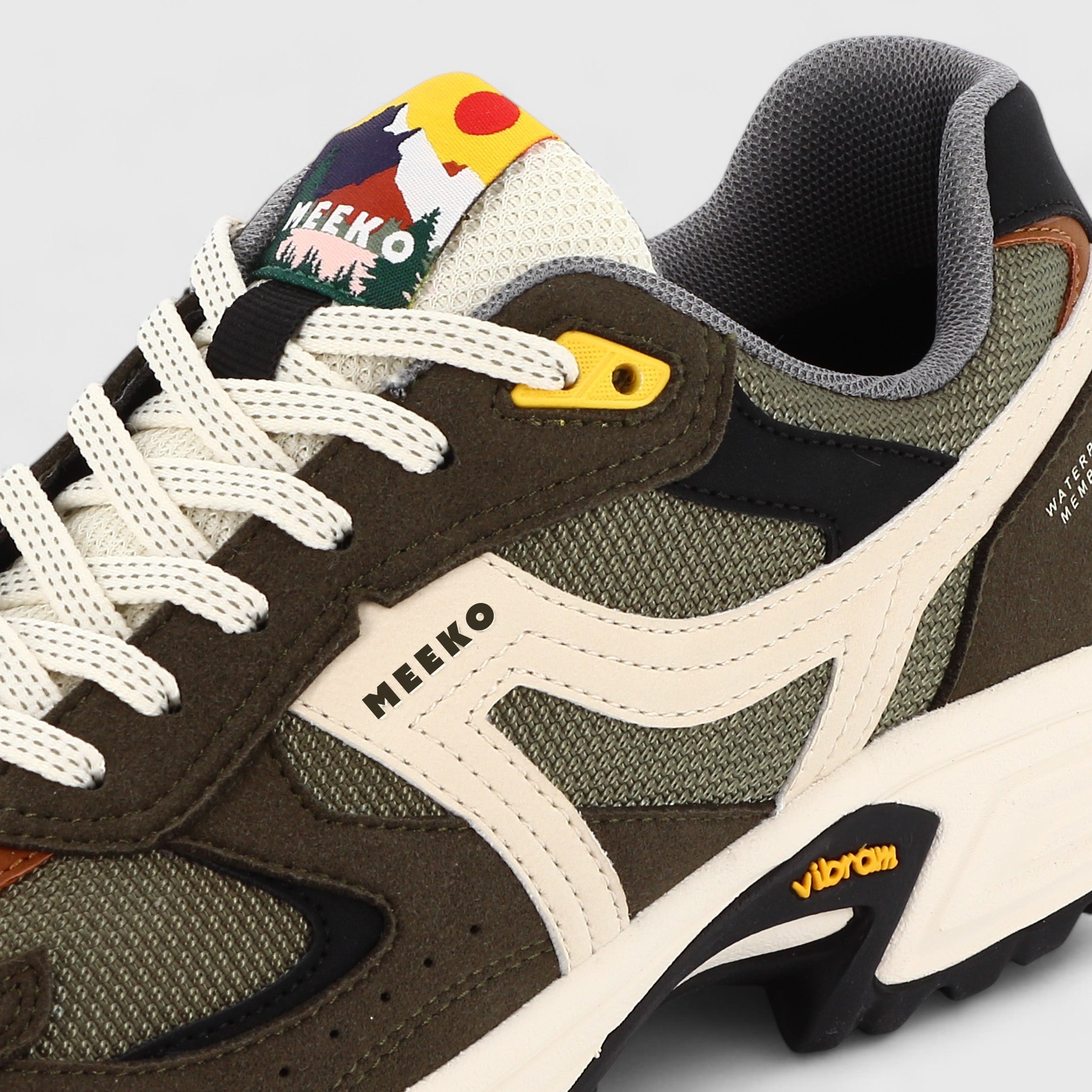 MEEKO men vegan Shoes Capra Forest Green