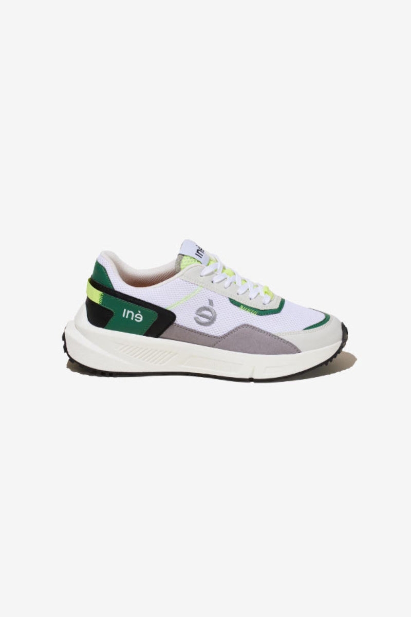 Image of Iné mannen vegan Sneakers Vibes Groen En Neon Geel