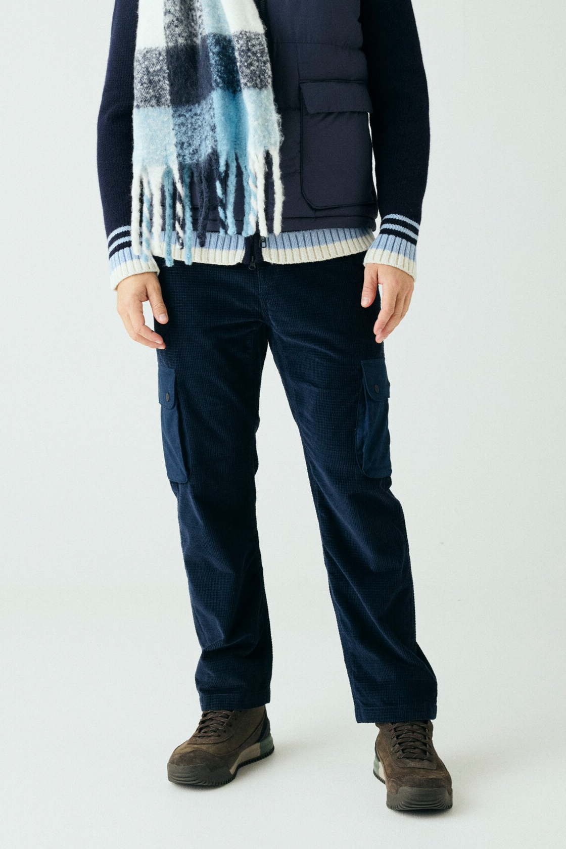 106870 - Herren vegan Hose Corduroy Fig Night Sky Navy