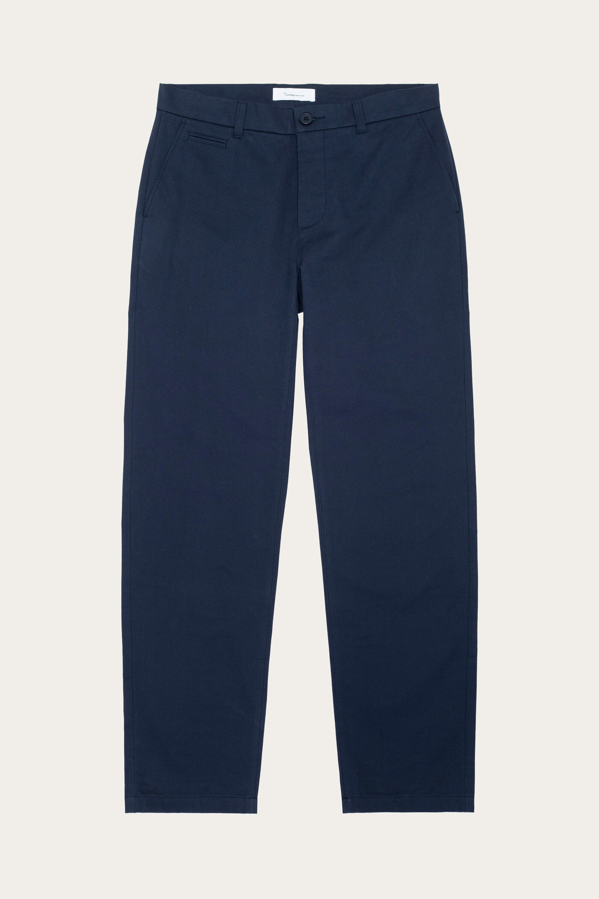 KnowledgeCotton Apparel Herren vegan Chino-Hose Chuck Regular Twill Total Eclipse Navy