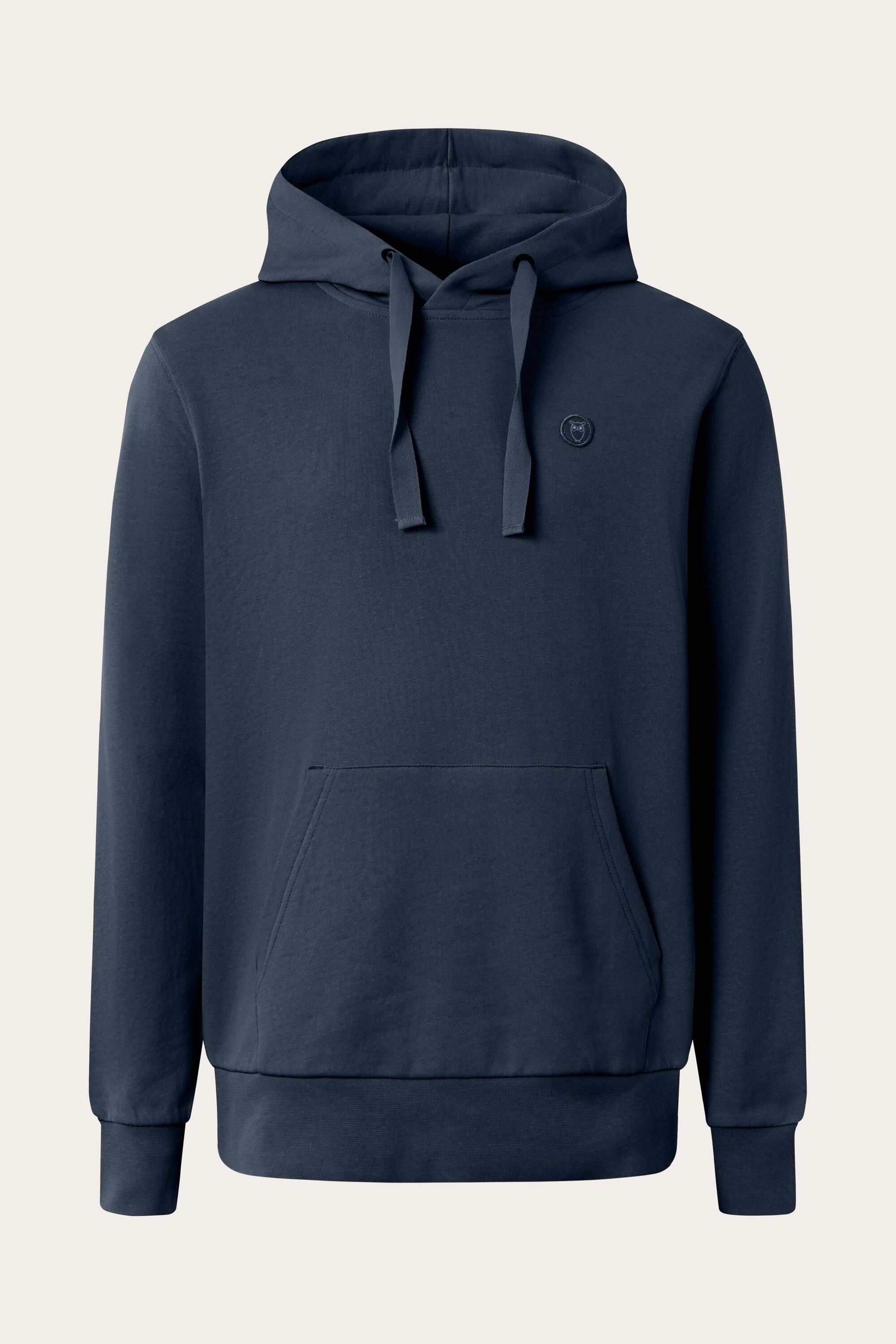 106931 - Herren vegan Hoodie Basic Abzeichen Total Eclipse Navy