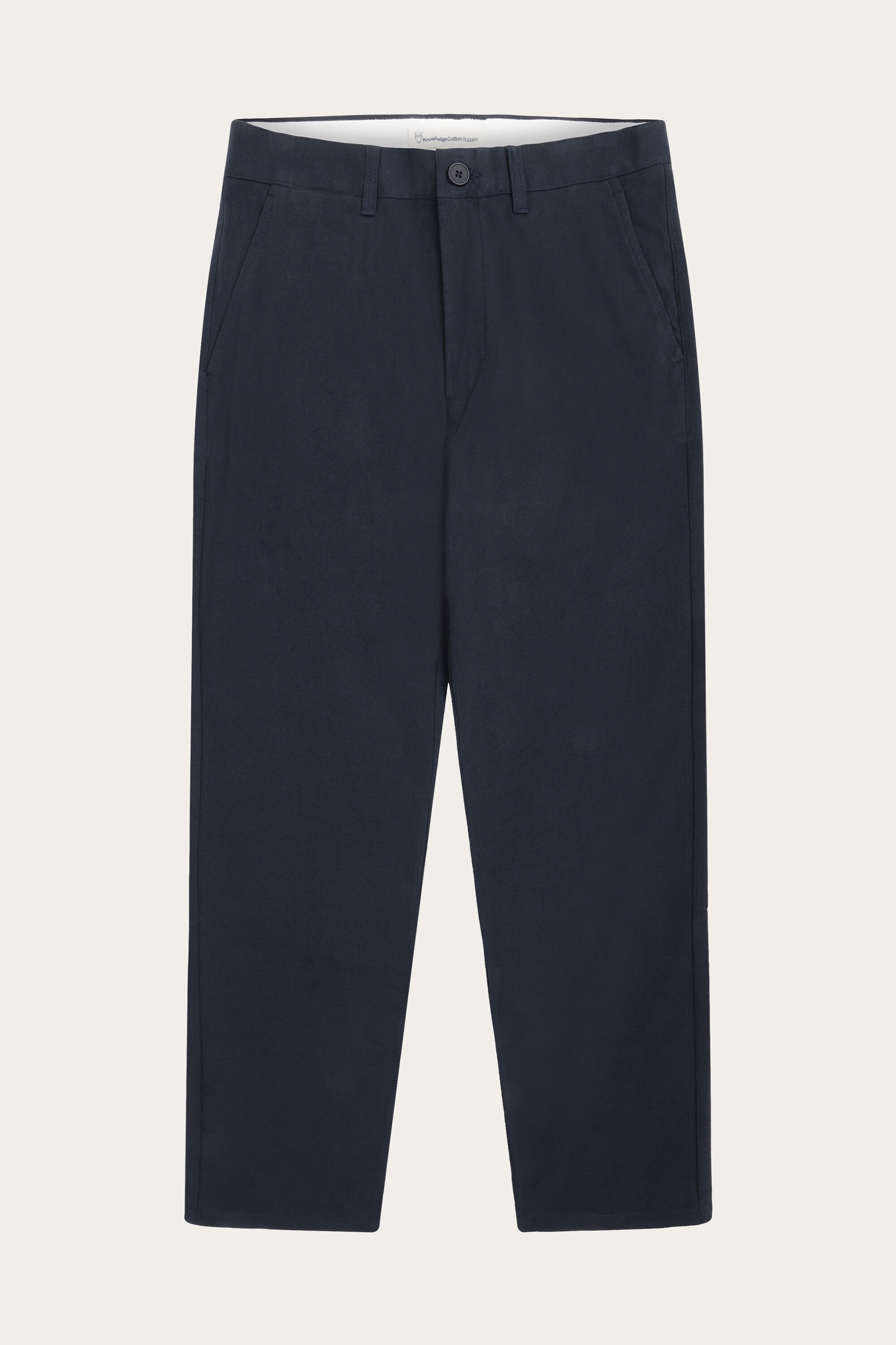 KnowledgeCotton Apparel Herren vegan Chino-Hose Chuck Regular Flannel Night Sky