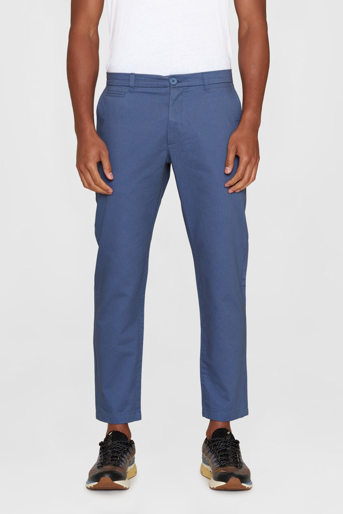 Image of KnowledgeCotton Apparel mannen vegan Chino-Broek Chuck Regular Twill Vintage Indigo