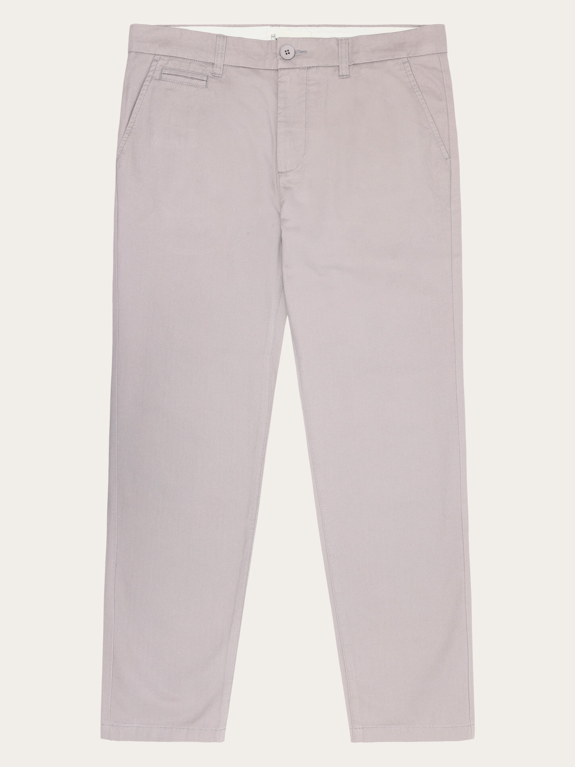 KnowledgeCotton Apparel men vegan Chino Pants Chuck Regular Twill Alloy Grey