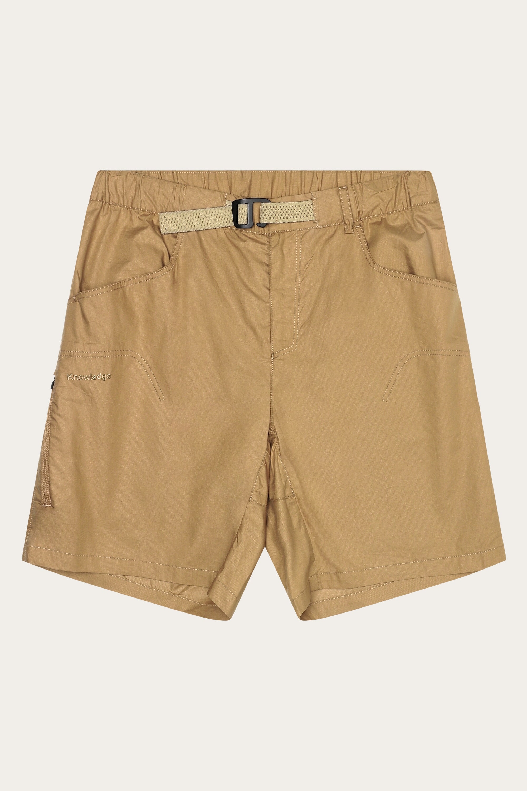 Image of KnowledgeCotton Apparel mannen vegan Shorts Vent Ripstop 90 Tuffet Beige