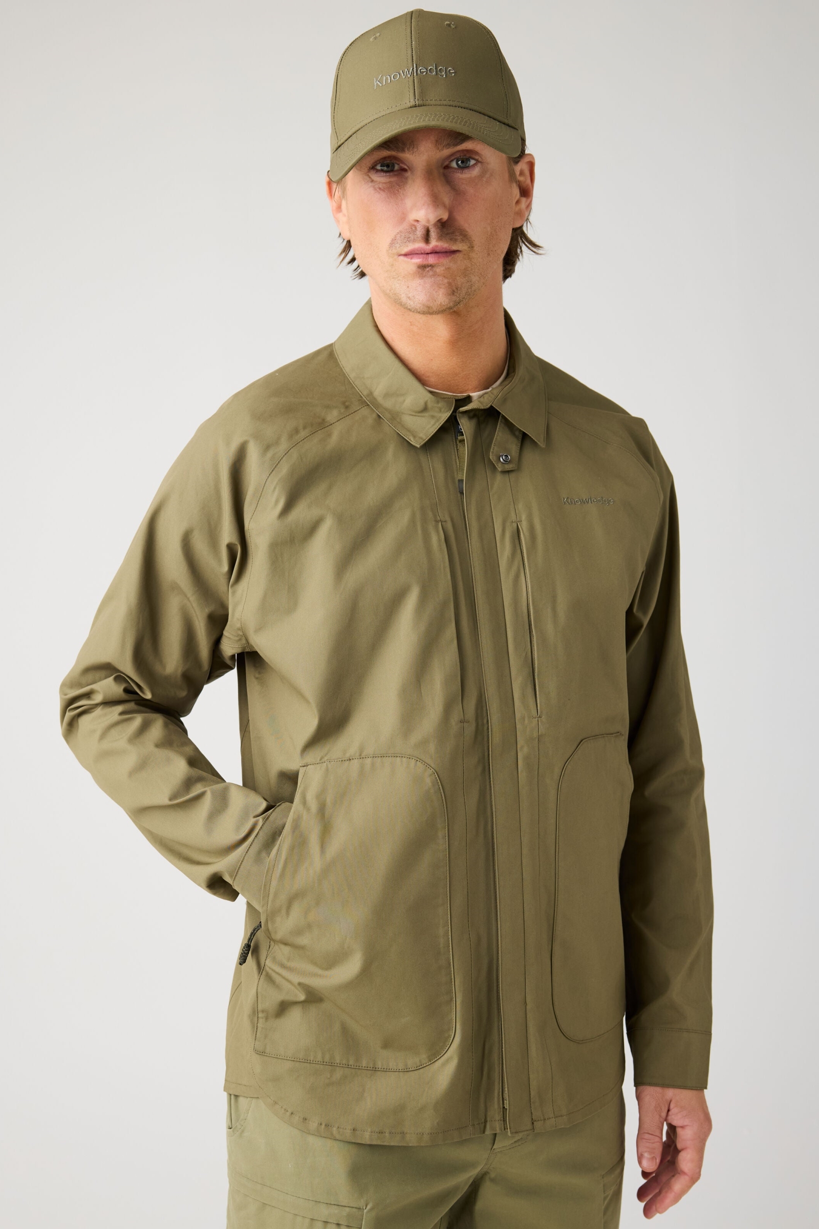 107020 - Herren vegan Jacke Vent Canvas 200 Gebrannte Olive