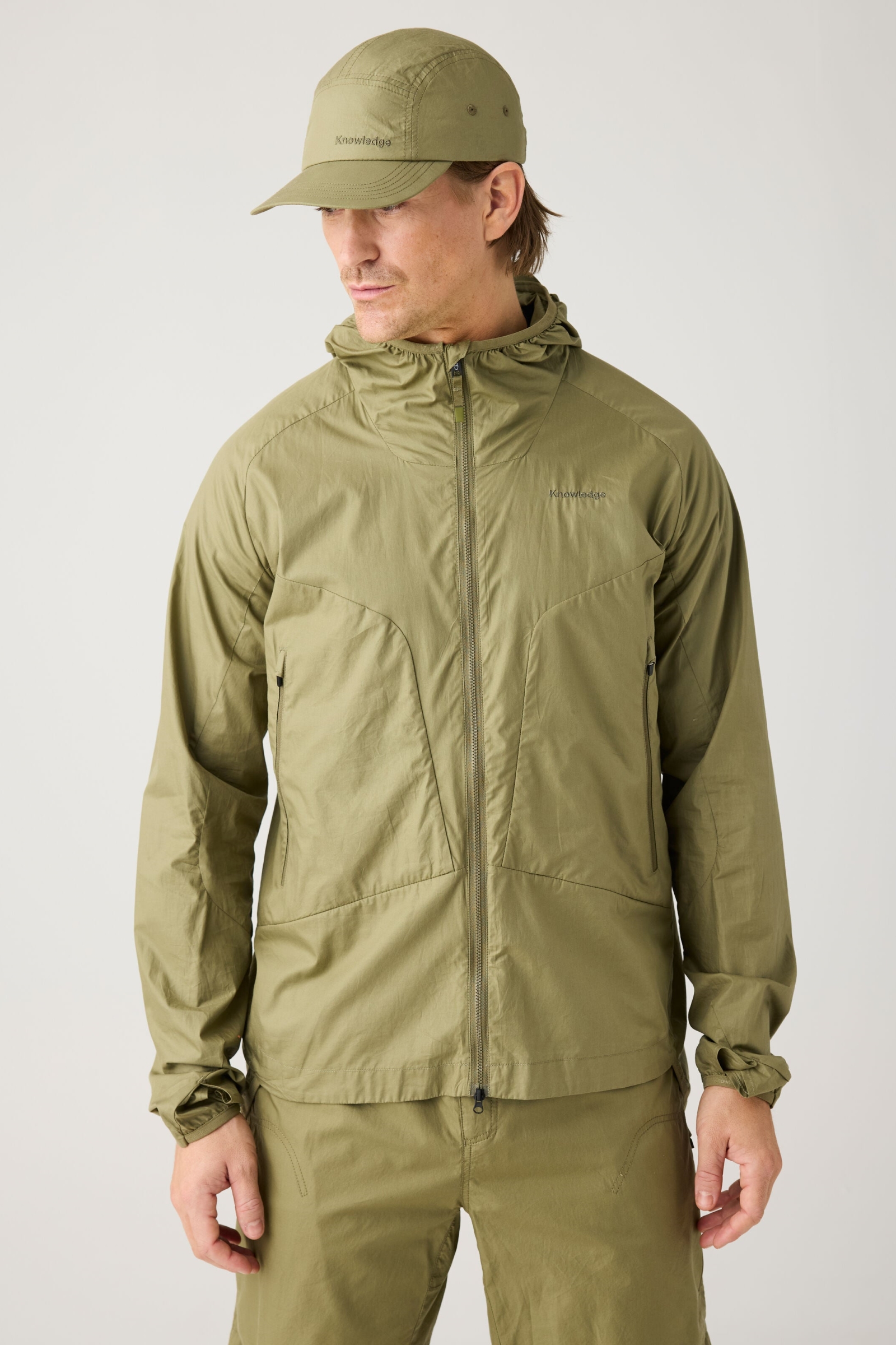 Image of KnowledgeCotton Apparel mannen vegan Jack Vent Ripstop 90 Burned Olive