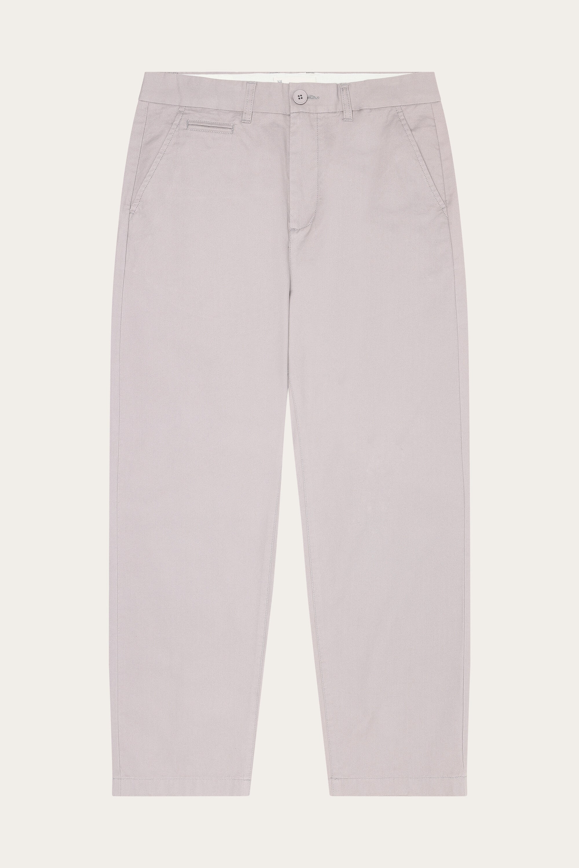 KnowledgeCotton Apparel Herren vegan Chino-Hose Wide Flint Alloy Grey