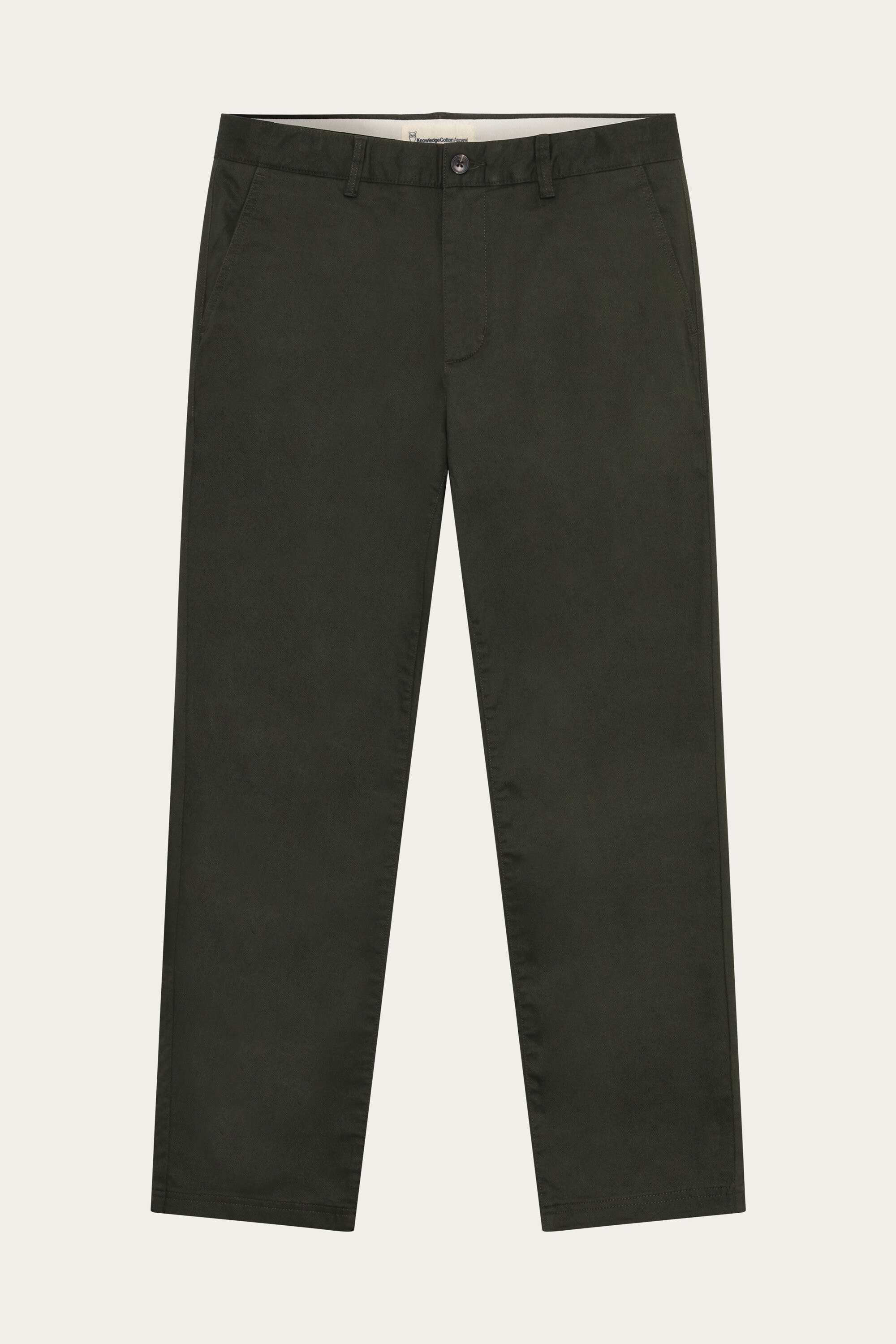 KnowledgeCotton Apparel Herren vegan Hose Canvas Chuck Regular Forrest NachtgrÃ¼n