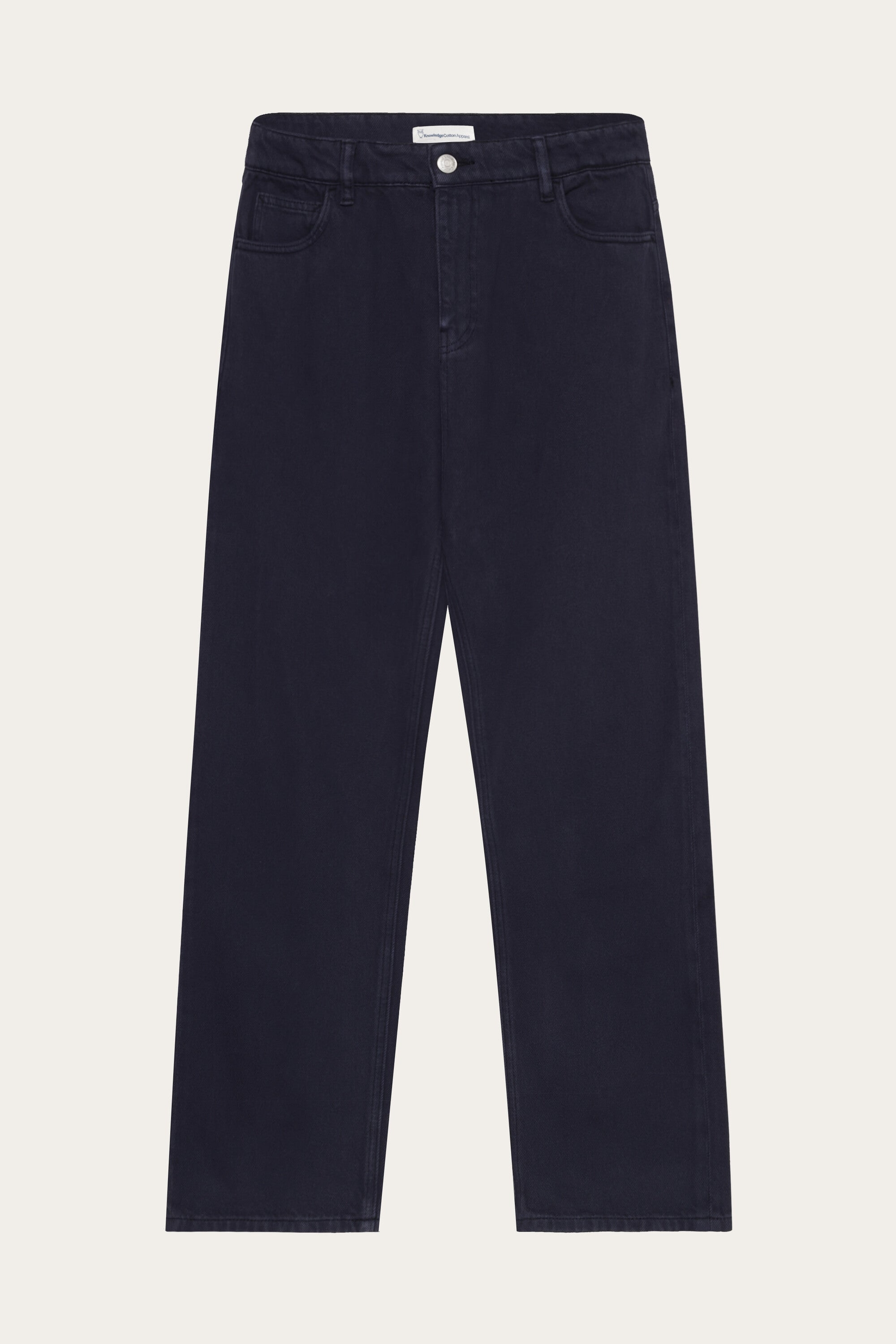 KnowledgeCotton Apparel Herren vegan Hose Wide Twill Flint Night Sky Navy