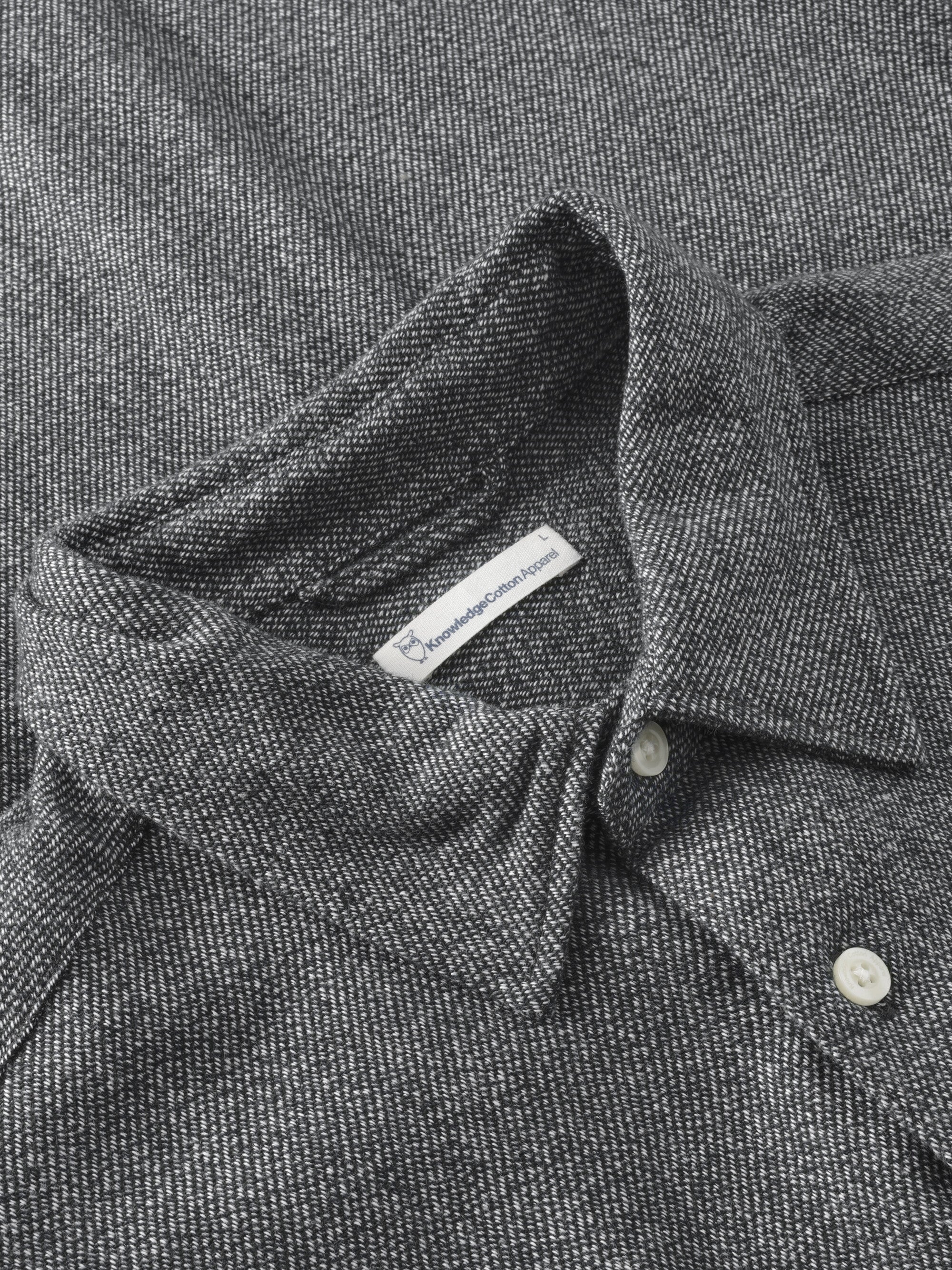 107105 - Herren vegan Hemd Melange Forrest Night 107105 - Herren vegan Hemd Melange Forrest Night