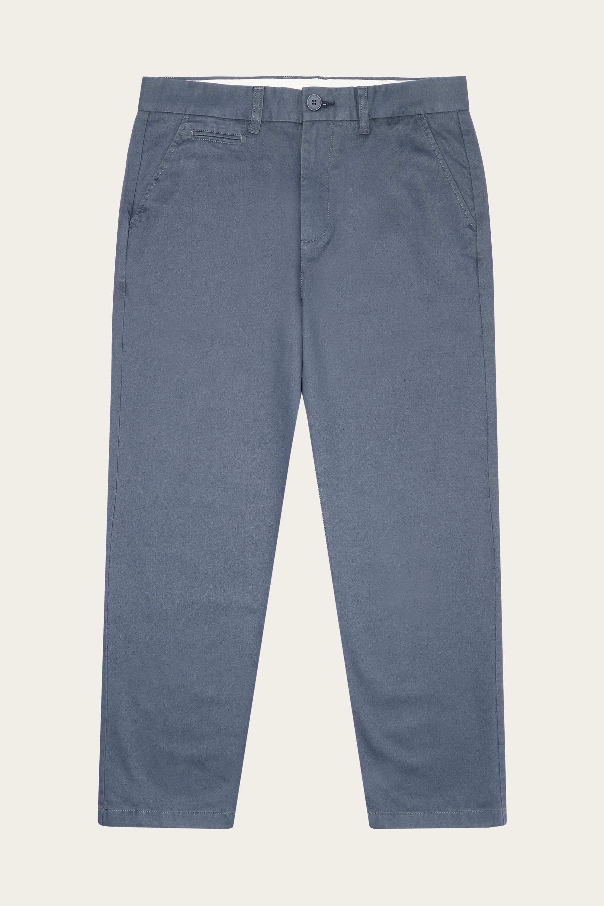 KnowledgeCotton Apparel Herren vegan Chino-Hose Weit Flint Vintage Indigo
