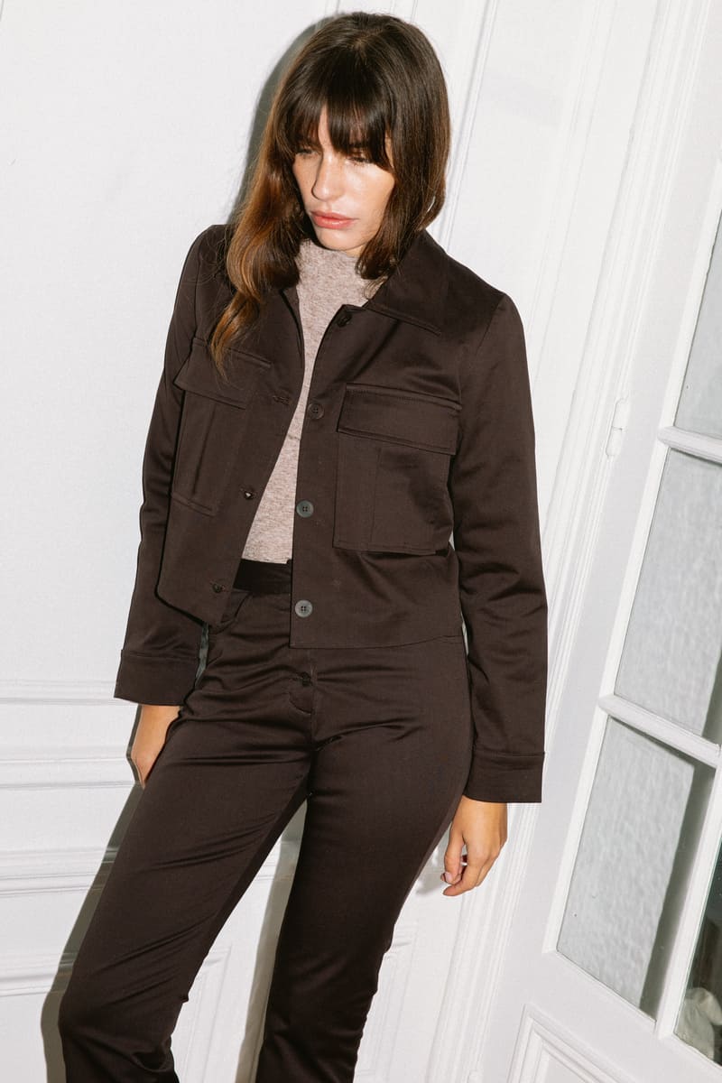 Avani Damen vegan Jacke Dahlia Braun