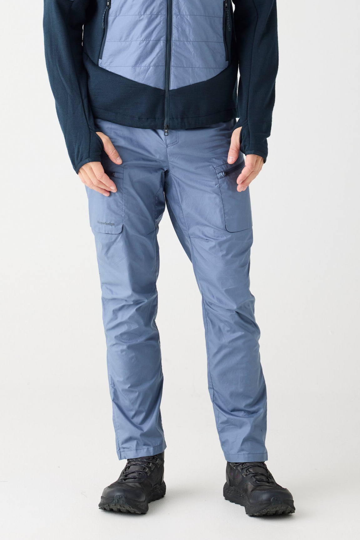 Image of KnowledgeCotton Apparel mannen vegan Broek Vent Ripstop 90 Vintage Indigo