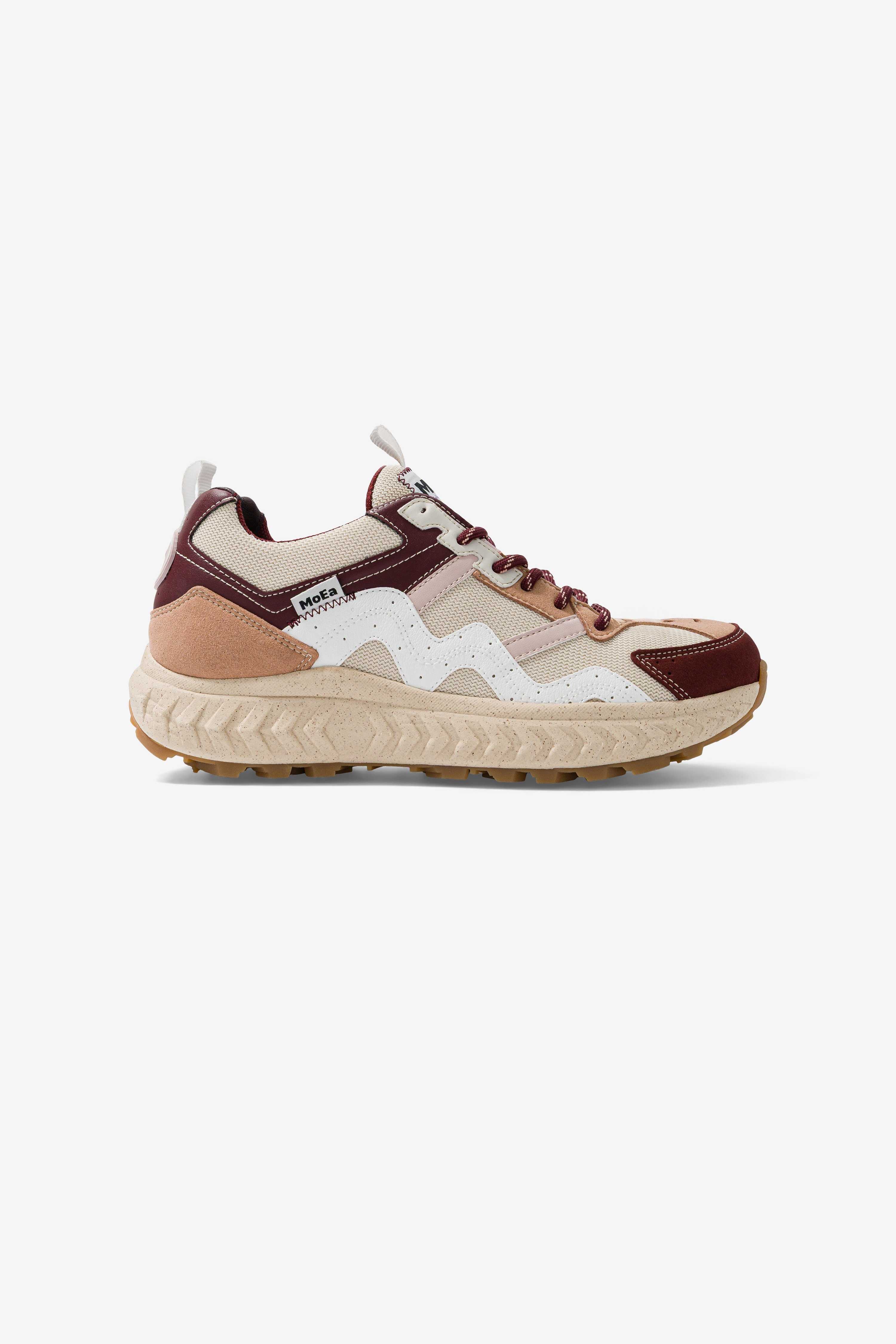MoEa Herren vegan Sneaker Gen7 Trauben Beige & Wein