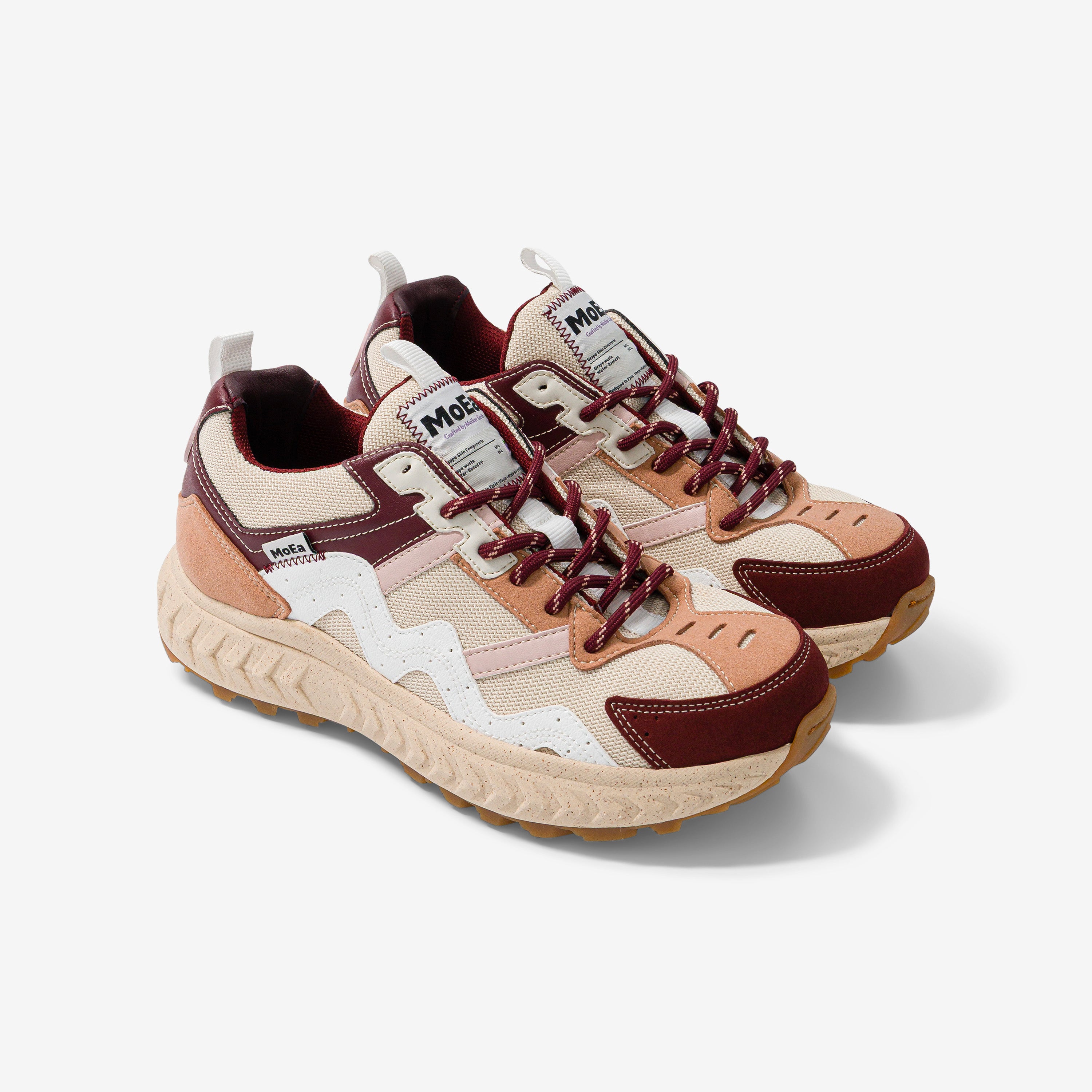 107259 - Herren vegan Sneaker Gen7 Trauben Beige & Wein