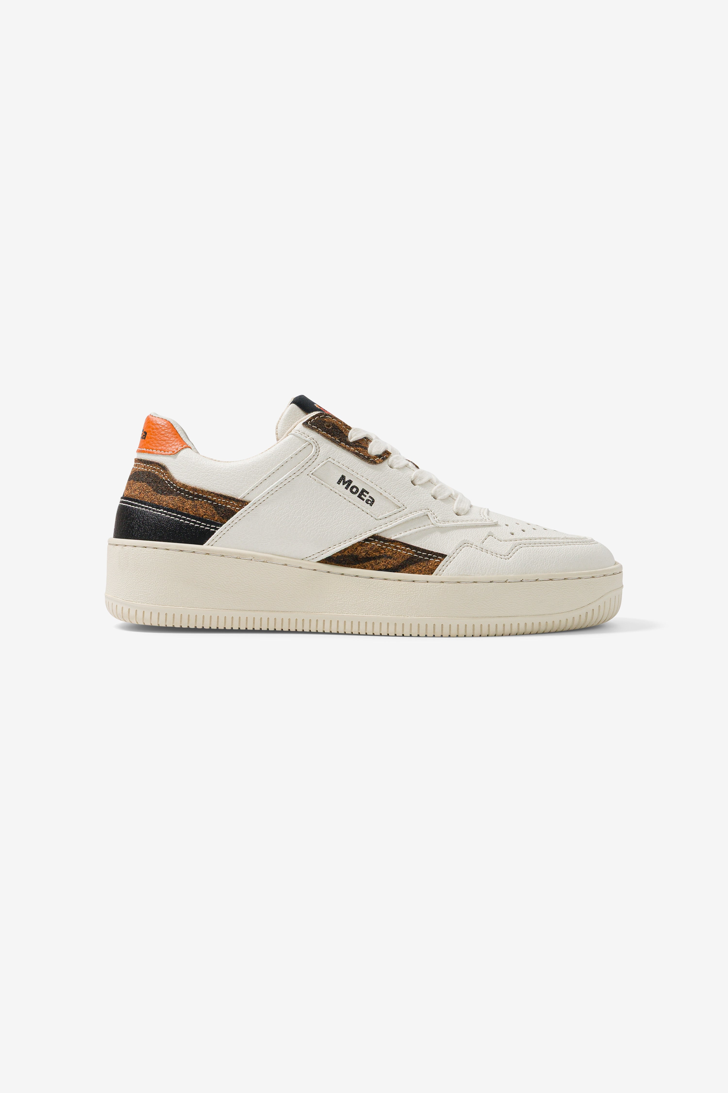 MoEa Herren vegan Sneaker Gen1 WeiÃŸ & Tiger Wwf Edition