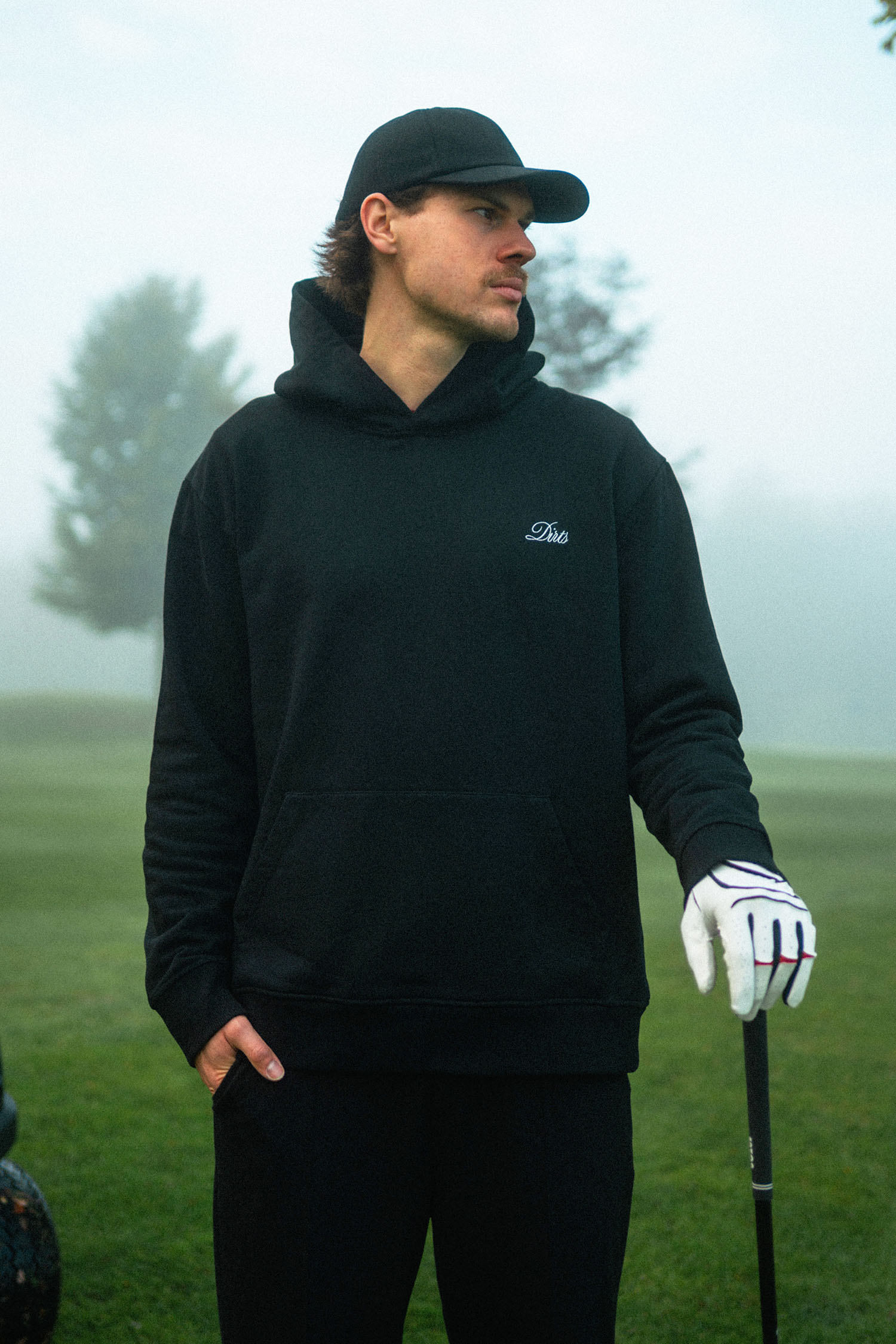 DIRTS men vegan Hoodie Classic Country Club Black