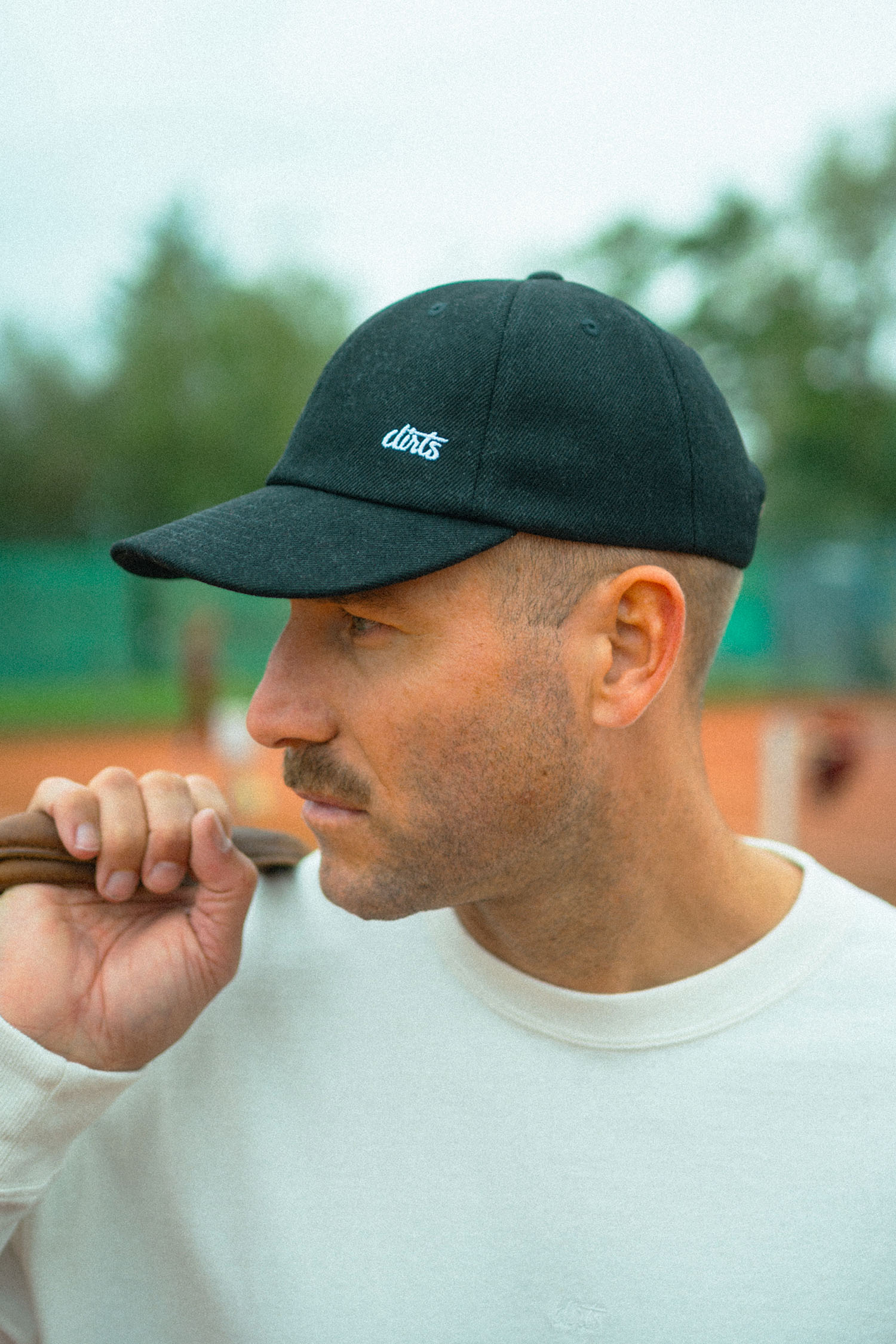 DIRTS Basecap Denim Logo Schwarz