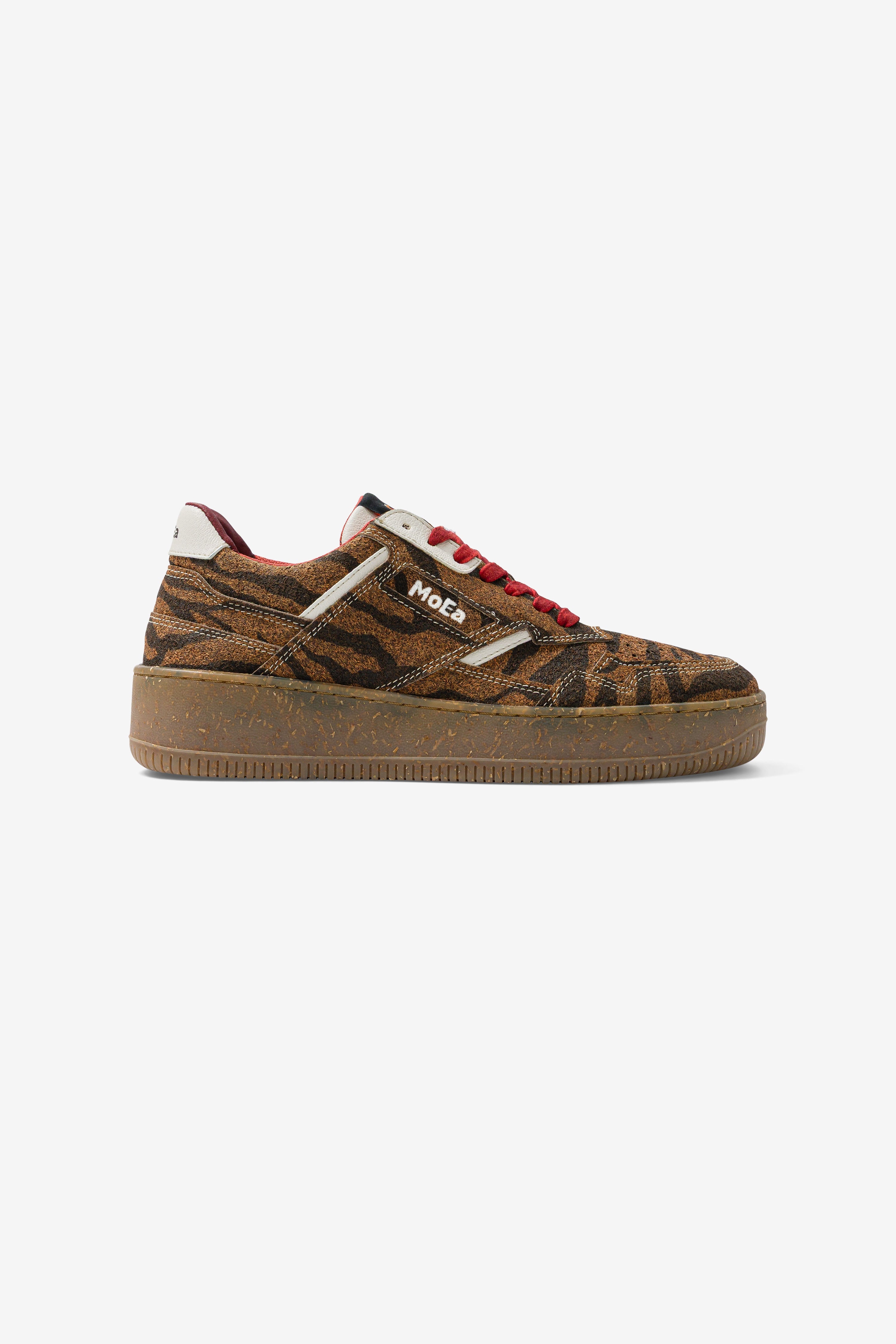 MoEa Herren vegan Sneaker Gen1 Wwf X  Tiger Braun/Schwarz