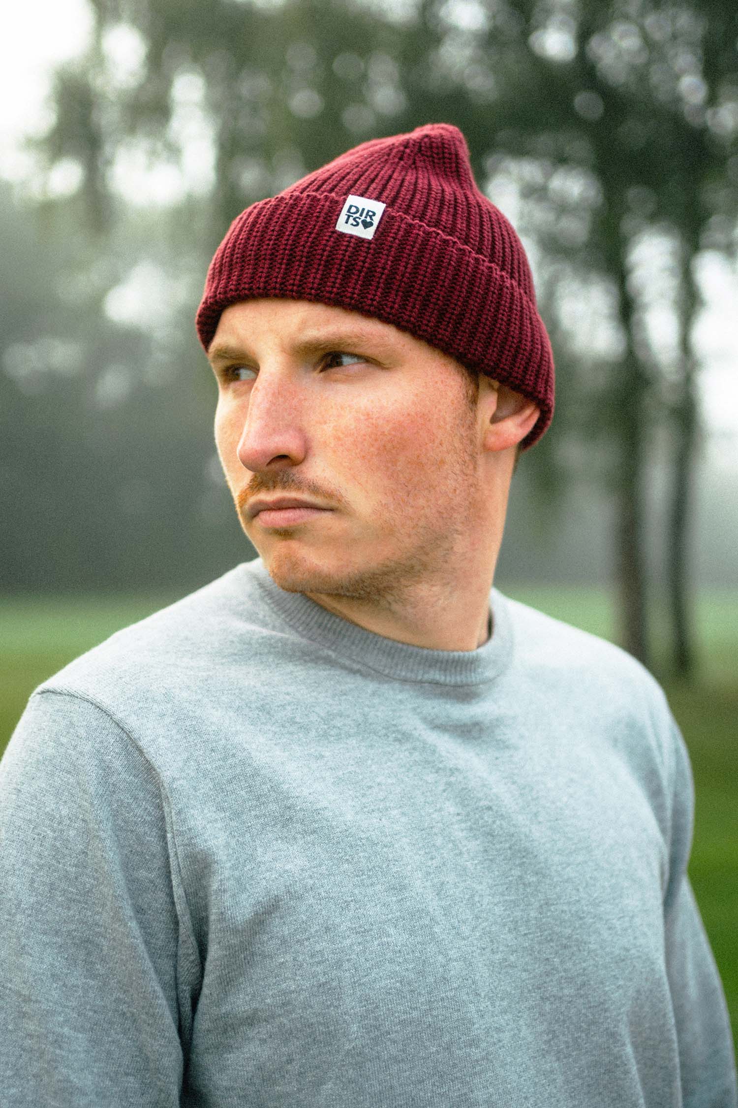 DIRTS men vegan Beanie Unisex Classic 2.0 Royal Burgundy