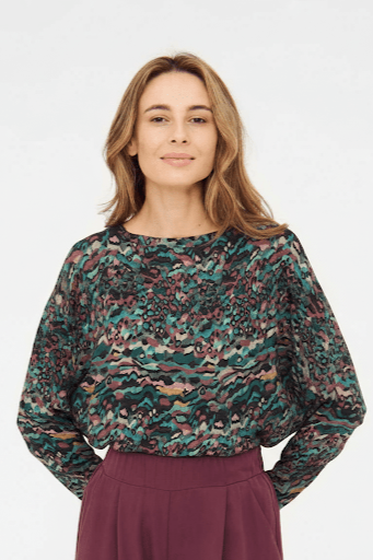 107358 - Damen vegan Longsleeve Slabby Mehrfarbig