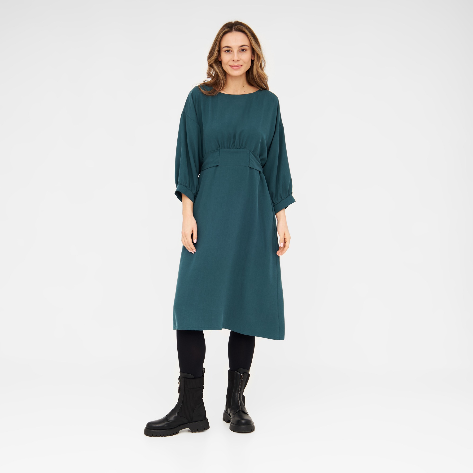 107372 - Damen vegan Kleid Lisanne Petrol