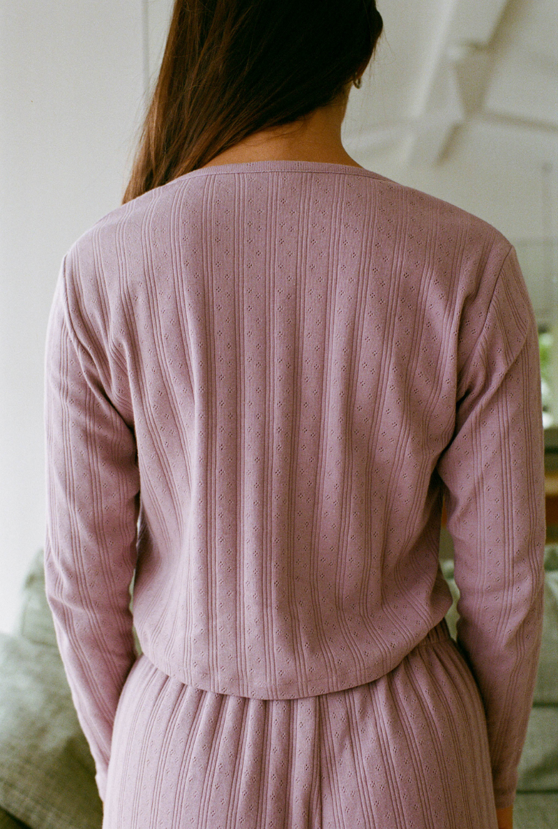 NÃ©nÃ©s womens vegan Top Maud Mauve