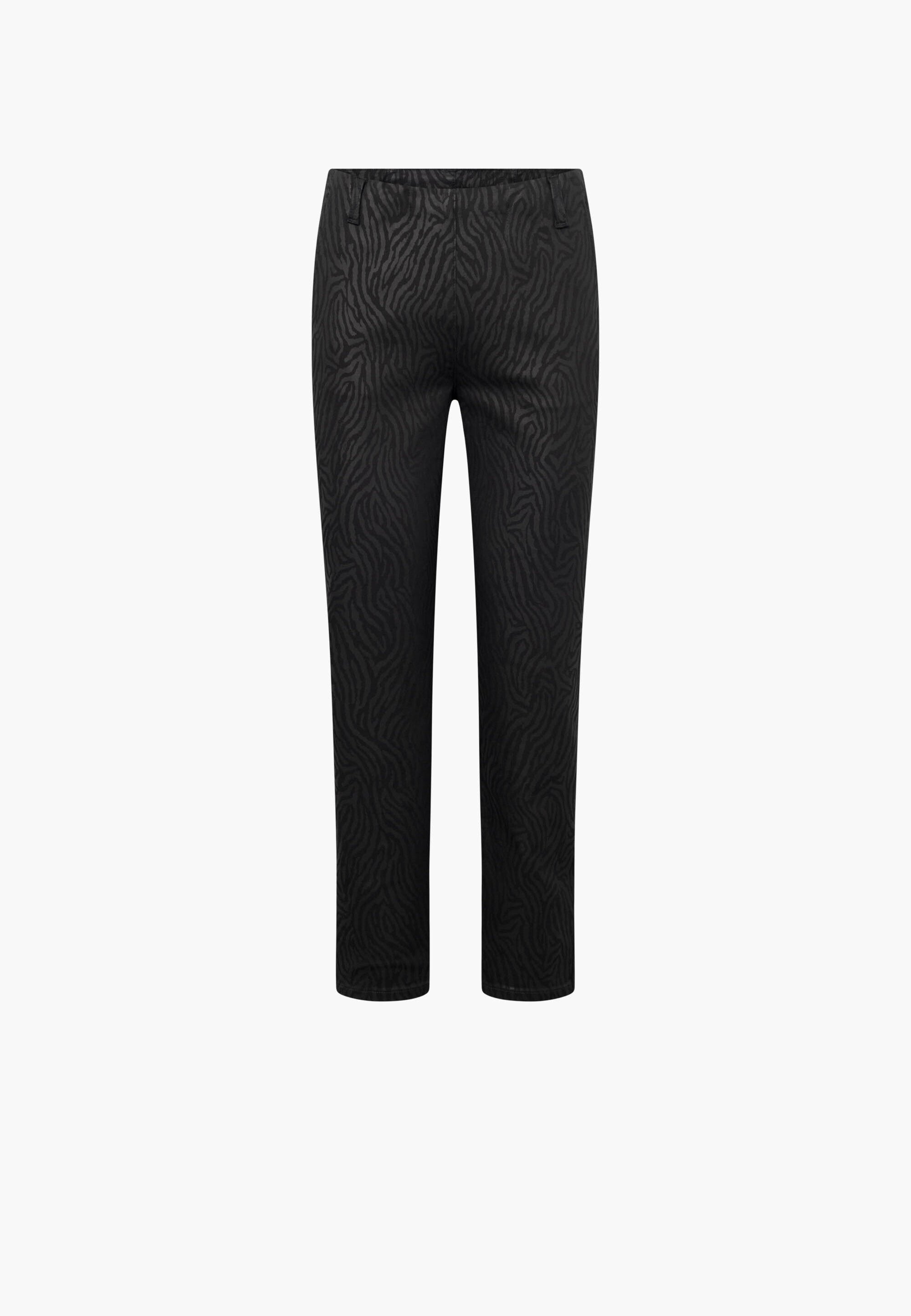 LAURIE womens vegan Pants Taylor Regular Short Length Black Zebra Print