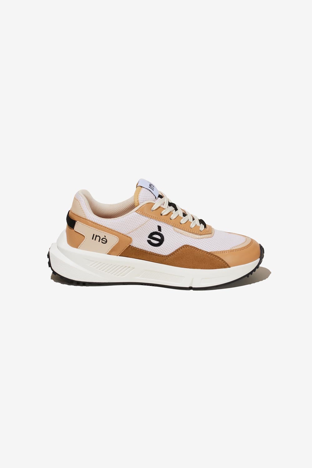 Image of Iné mannen vegan Sneakers Vibes Beige En Zwart