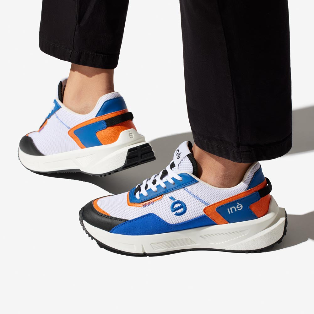 InÃ© men vegan Sneakers Vibes Orange & Blue