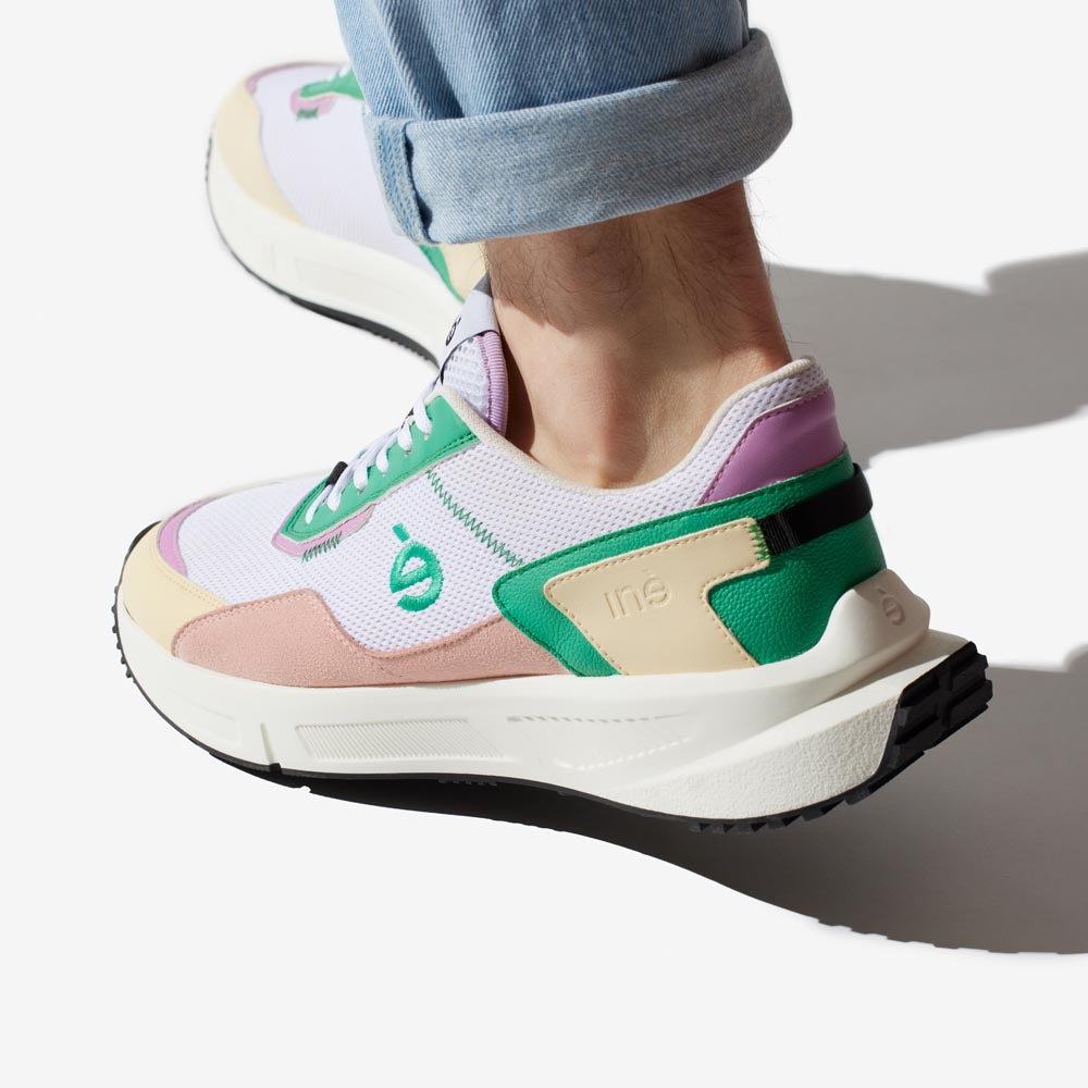 InÃ© men vegan Sneakers Vibes Rose And Green