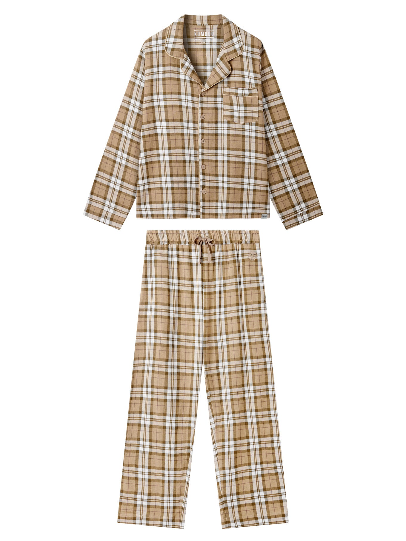 KOMODO womens vegan Pyjama Set Jim Jam Sand