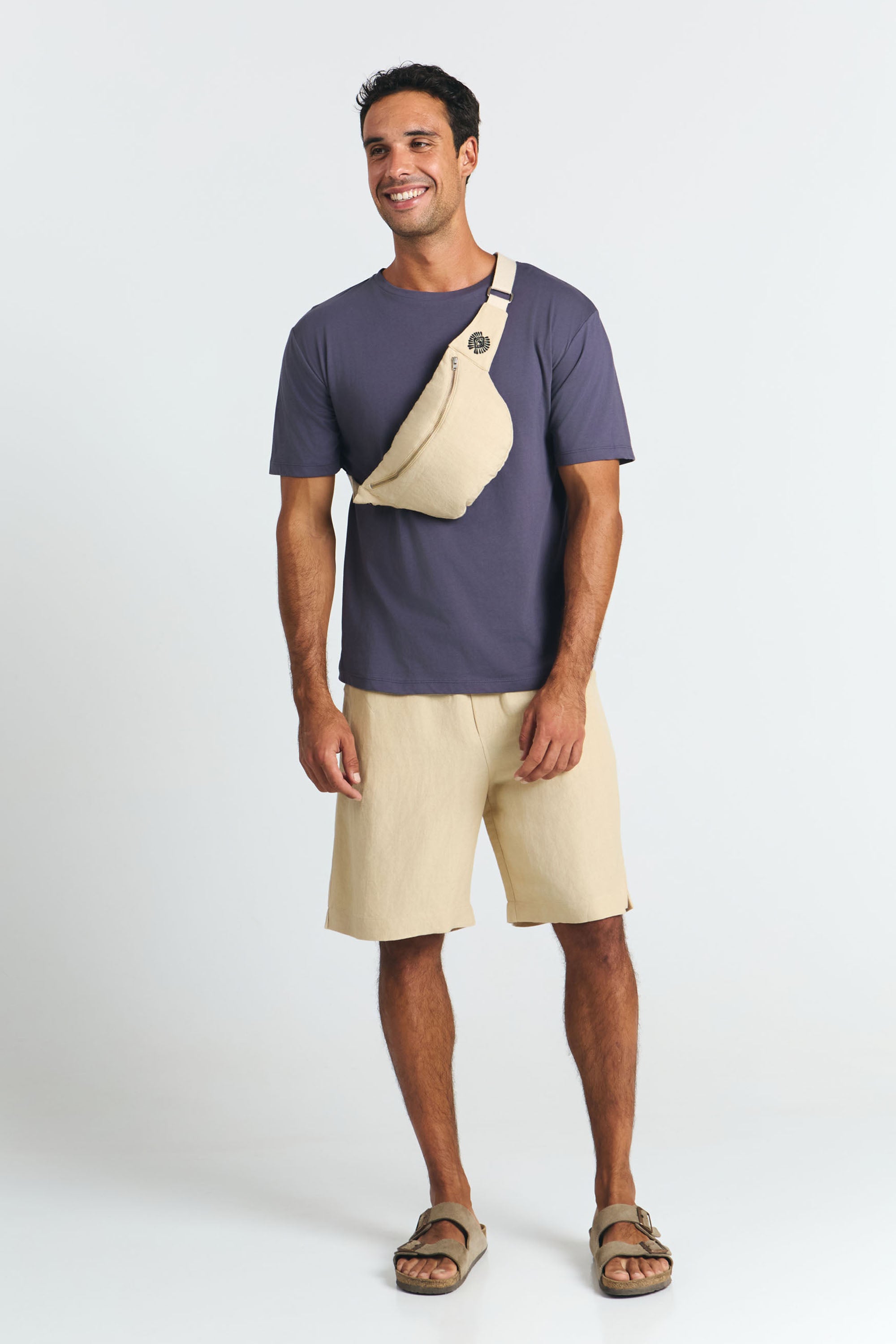 SUITE13LAB men vegan Hip Bag Ocu Beige