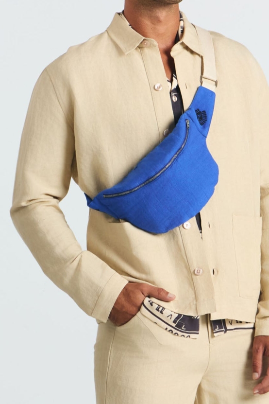 SUITE13LAB men vegan Hip Bag Ocu Klein Blue