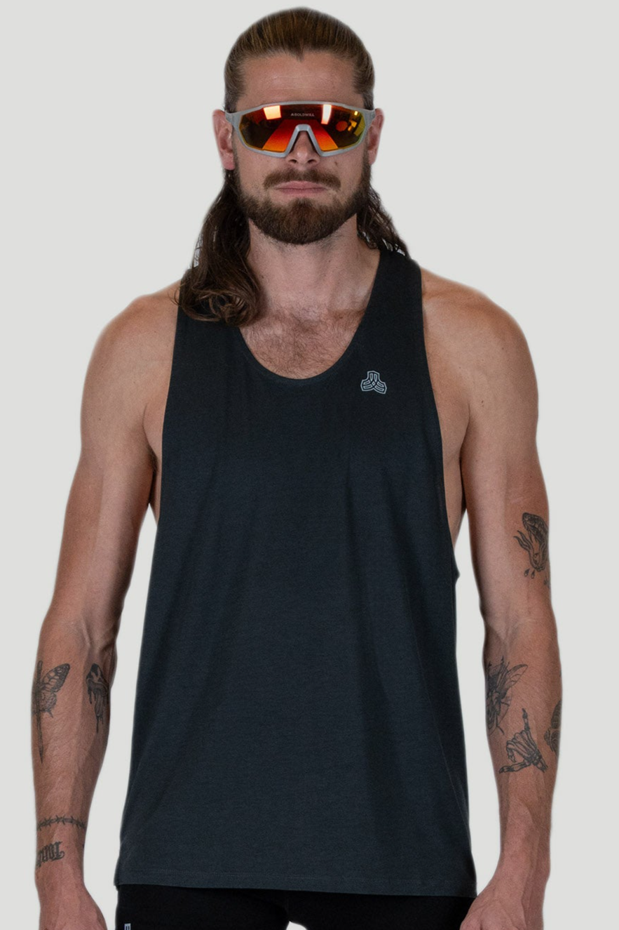 Boldwill men vegan Singlet Graphite Grey