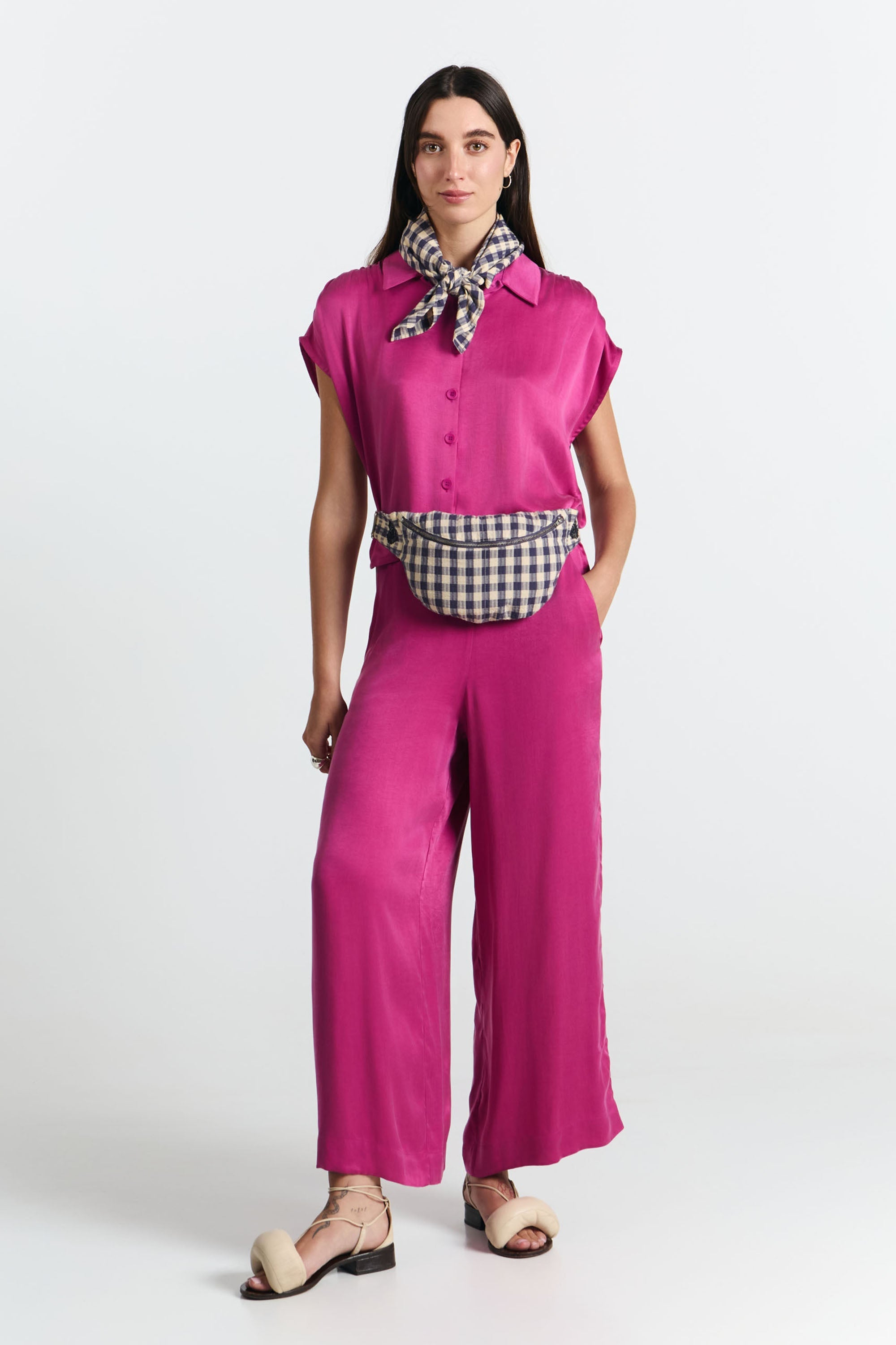 SUITE13LAB womens vegan Shirt Sur Magenta
