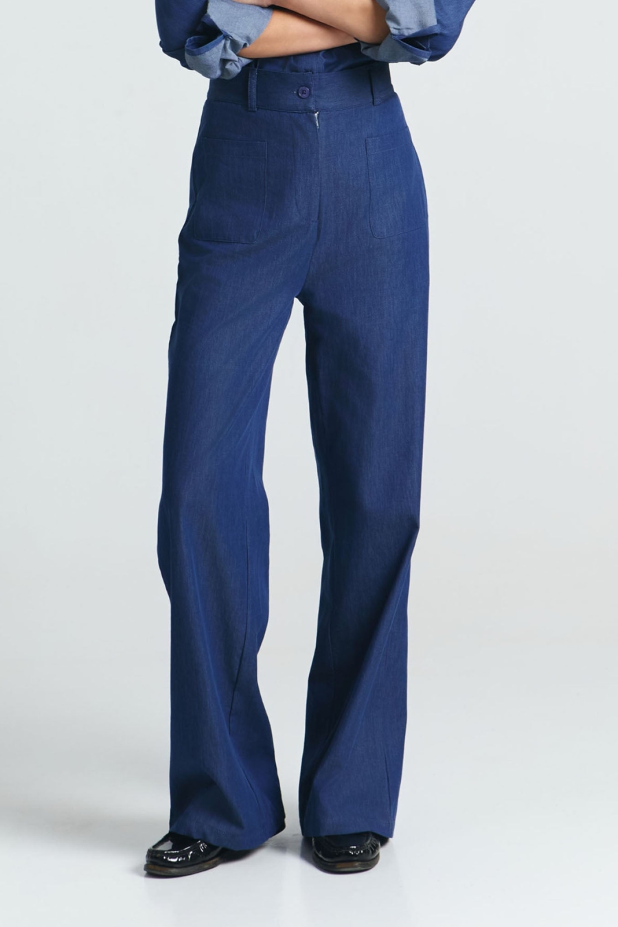 SUITE13LAB Damen vegan Hose Havanna Blue Denim