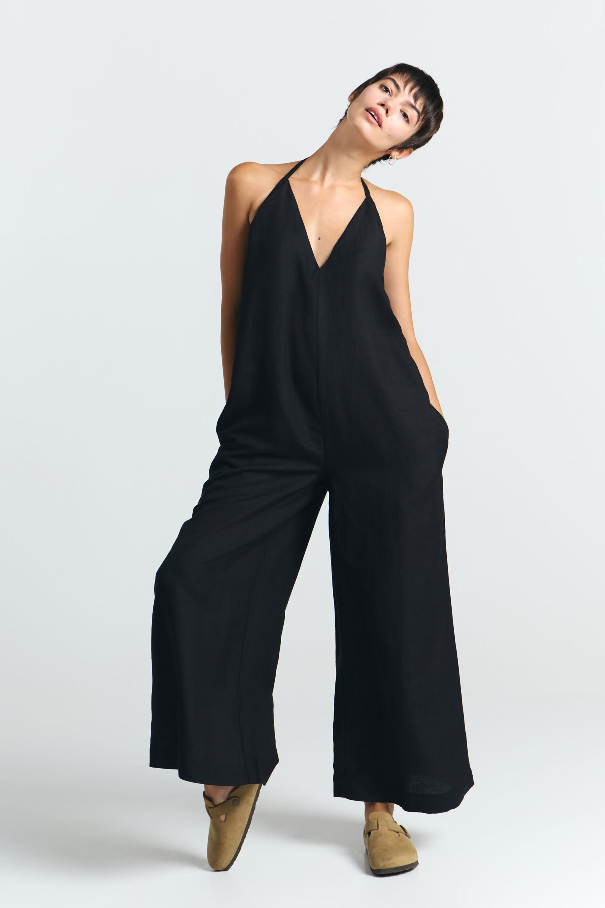 SUITE13LAB womens vegan Jumpsuit Danli Black