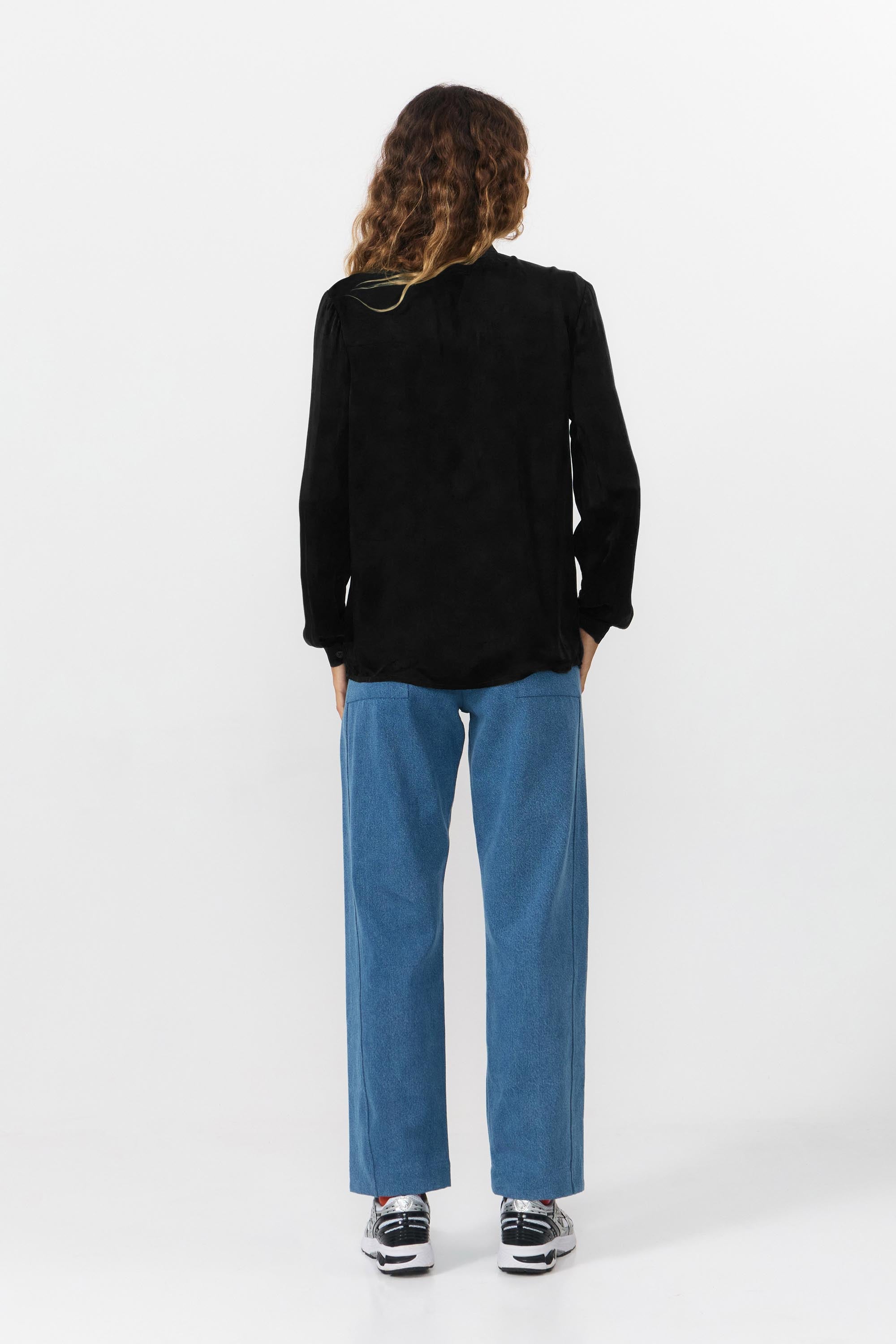 107778 - Damen vegan Bluse Laon Schwarz 107778 - Damen vegan Bluse Laon Schwarz