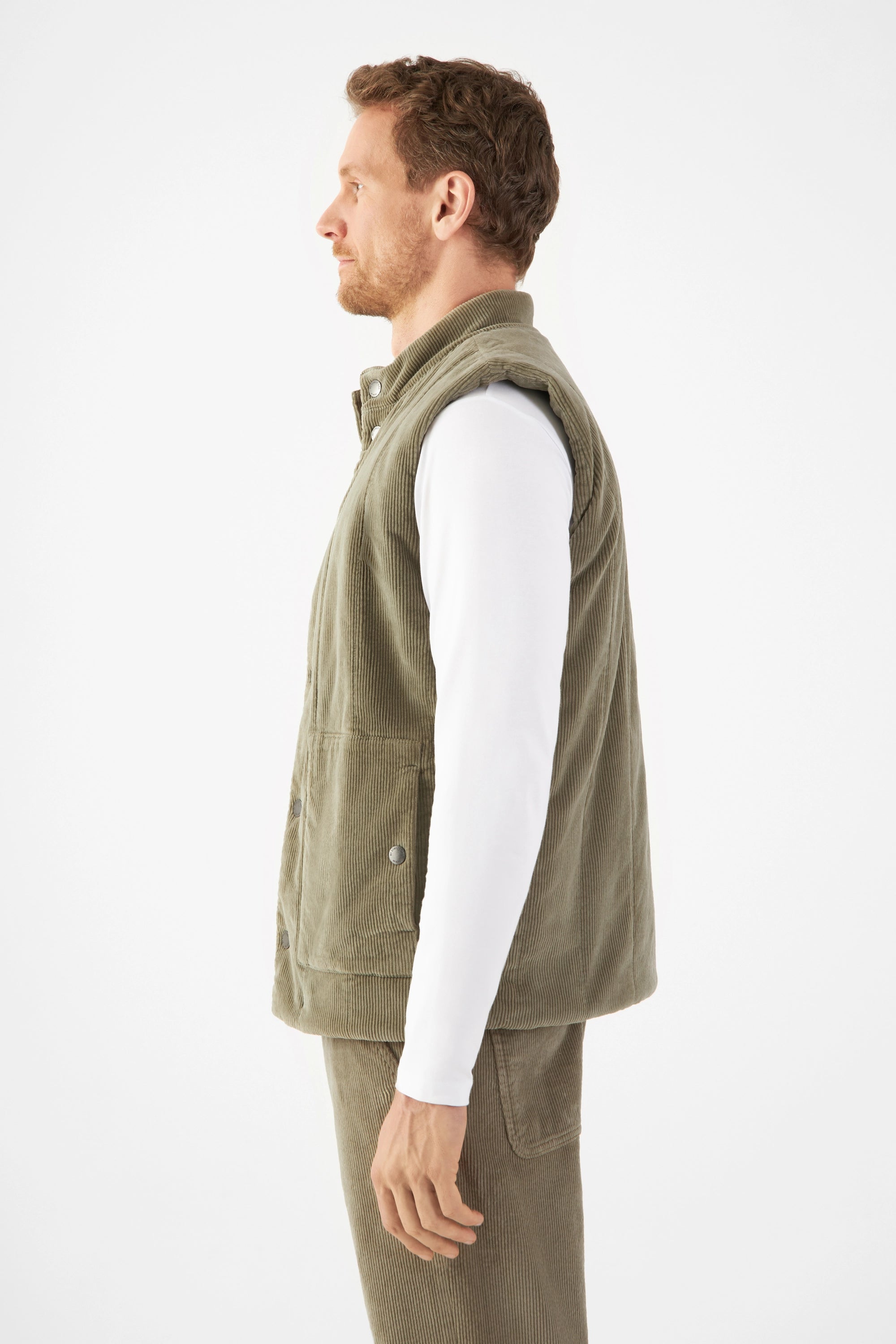 Dawn men vegan Vest Kashew Sage Green