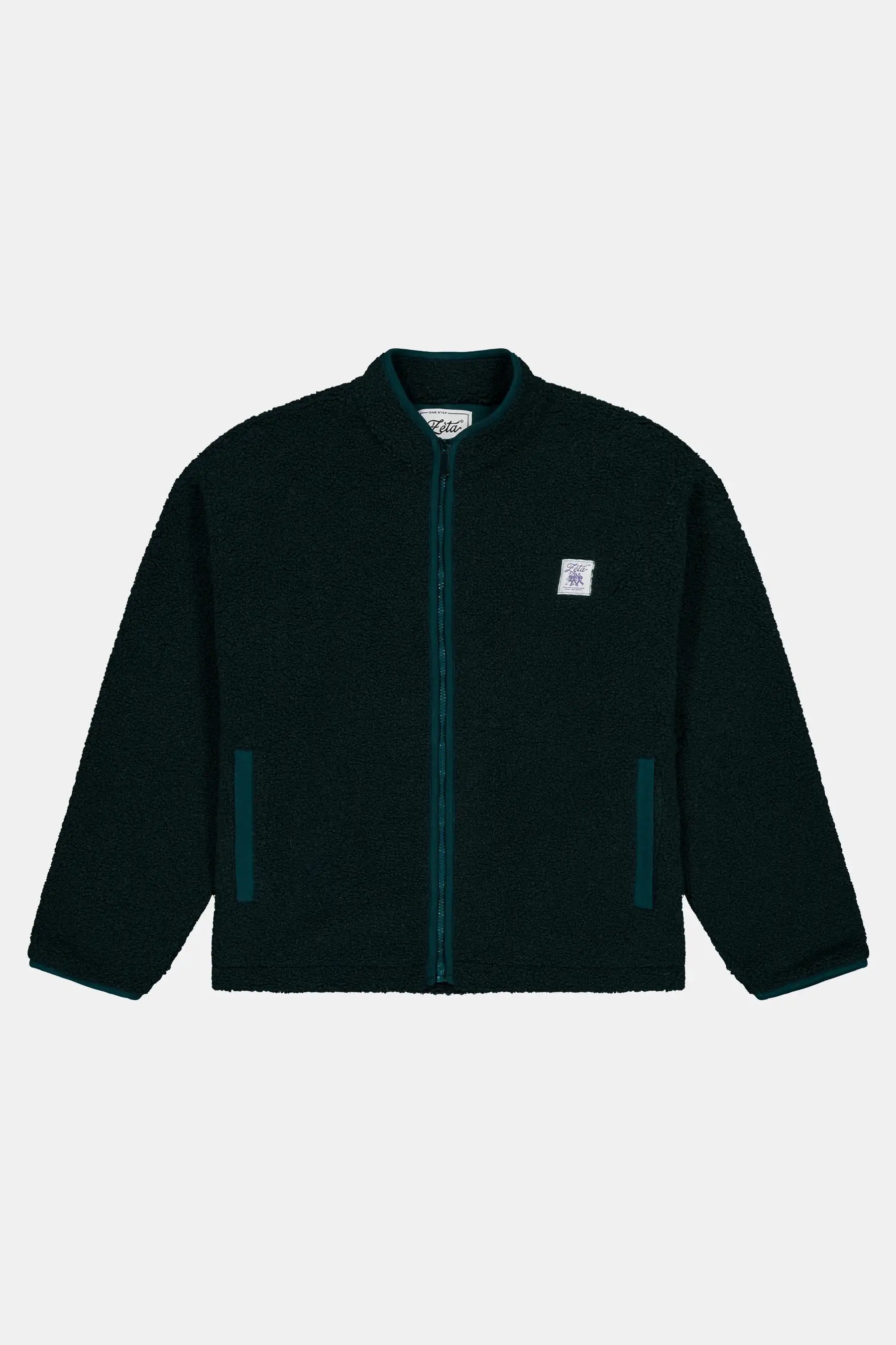 Image of Zèta mannen vegan Jas Unisex Sherpa Forest Green