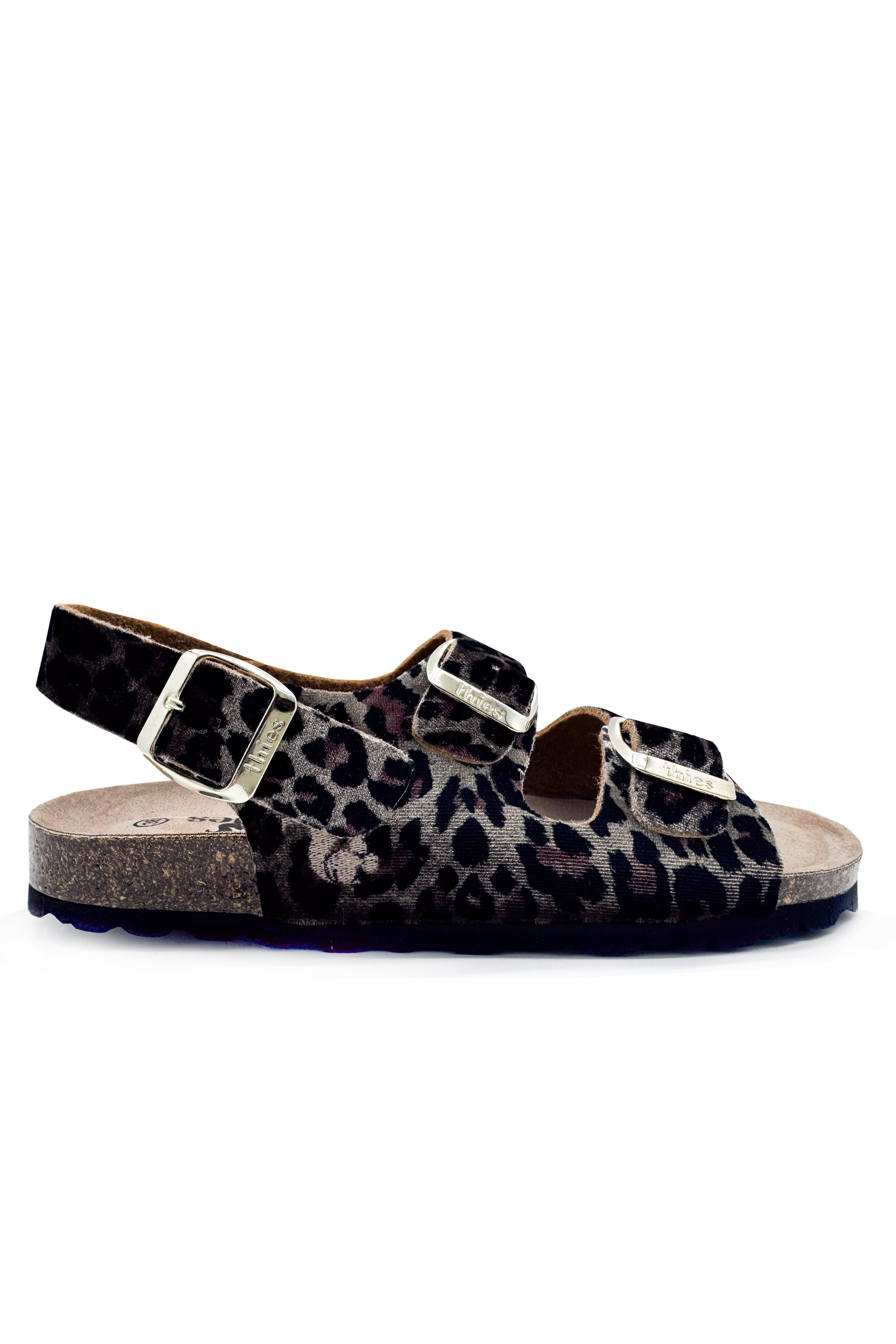 Image of thies dames vegan Sandalen Rec Backstrap Leo Beige