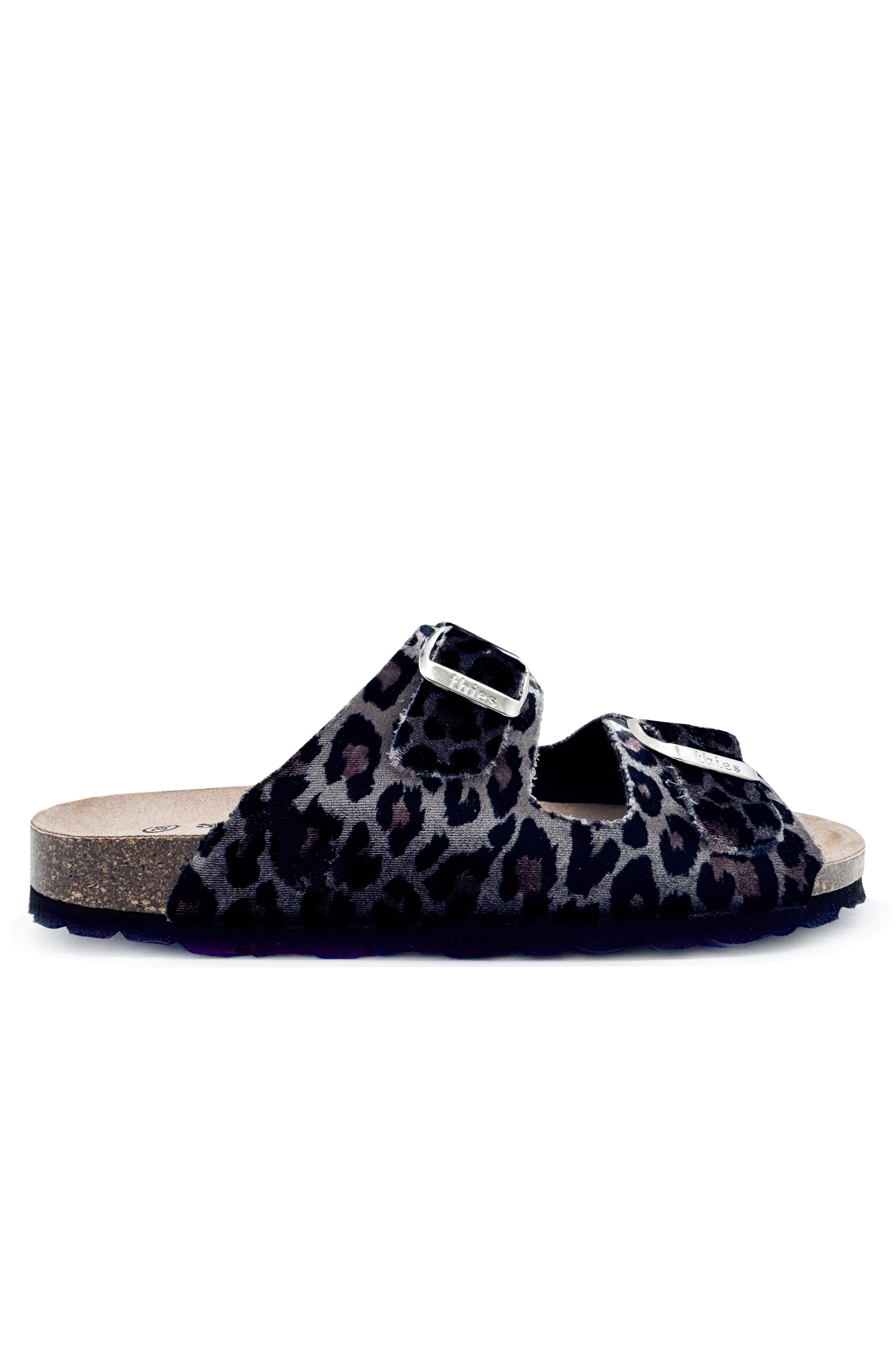 Image of thies dames vegan Sandalen Rec Leo Grijs